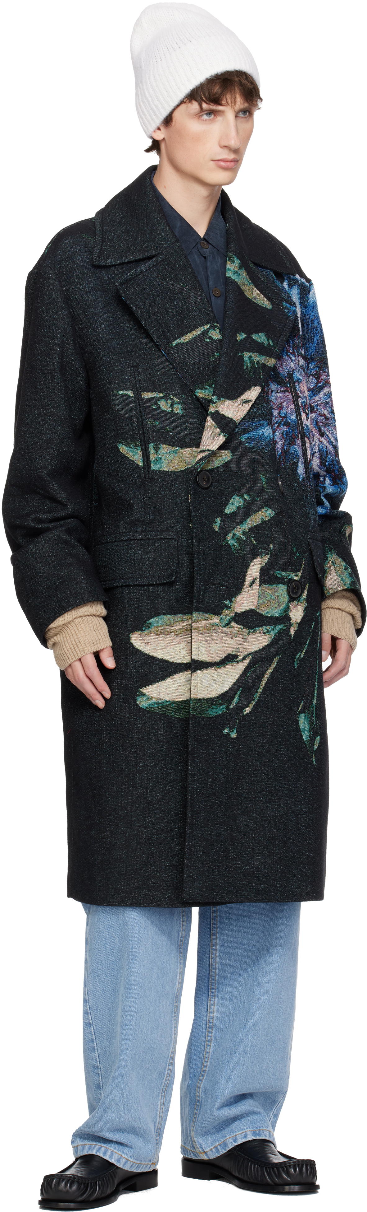 Dries Van Noten Beige Wool Arm Warmers In Brown