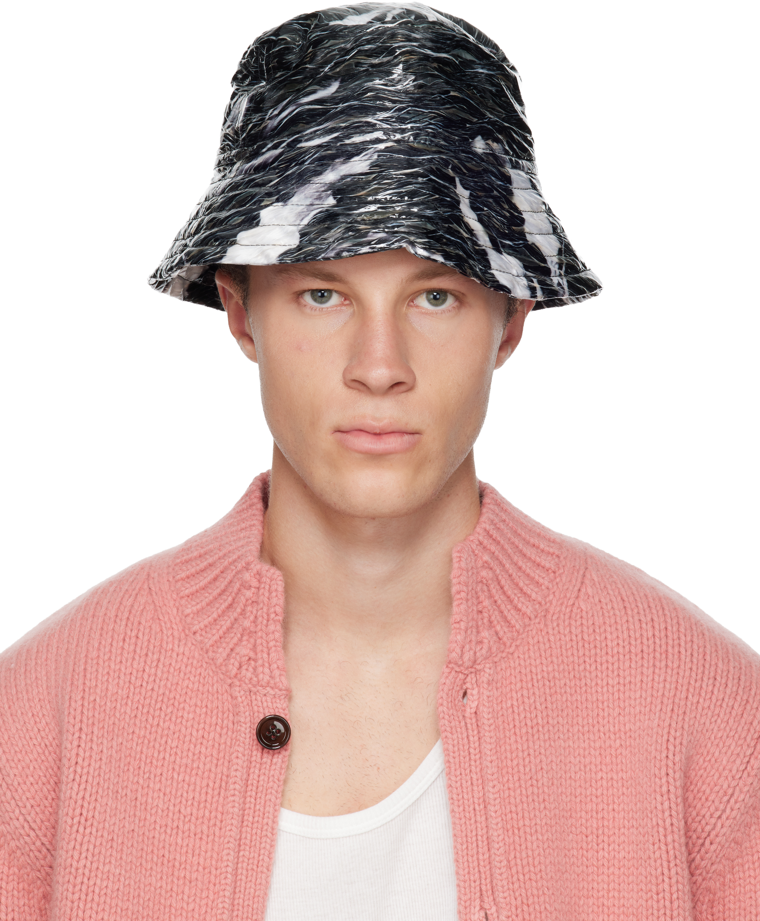 Dries Van Noten Bucket Hat バケットハット M Dries Van Noten Black Coated Bucket Hat | ModeSens