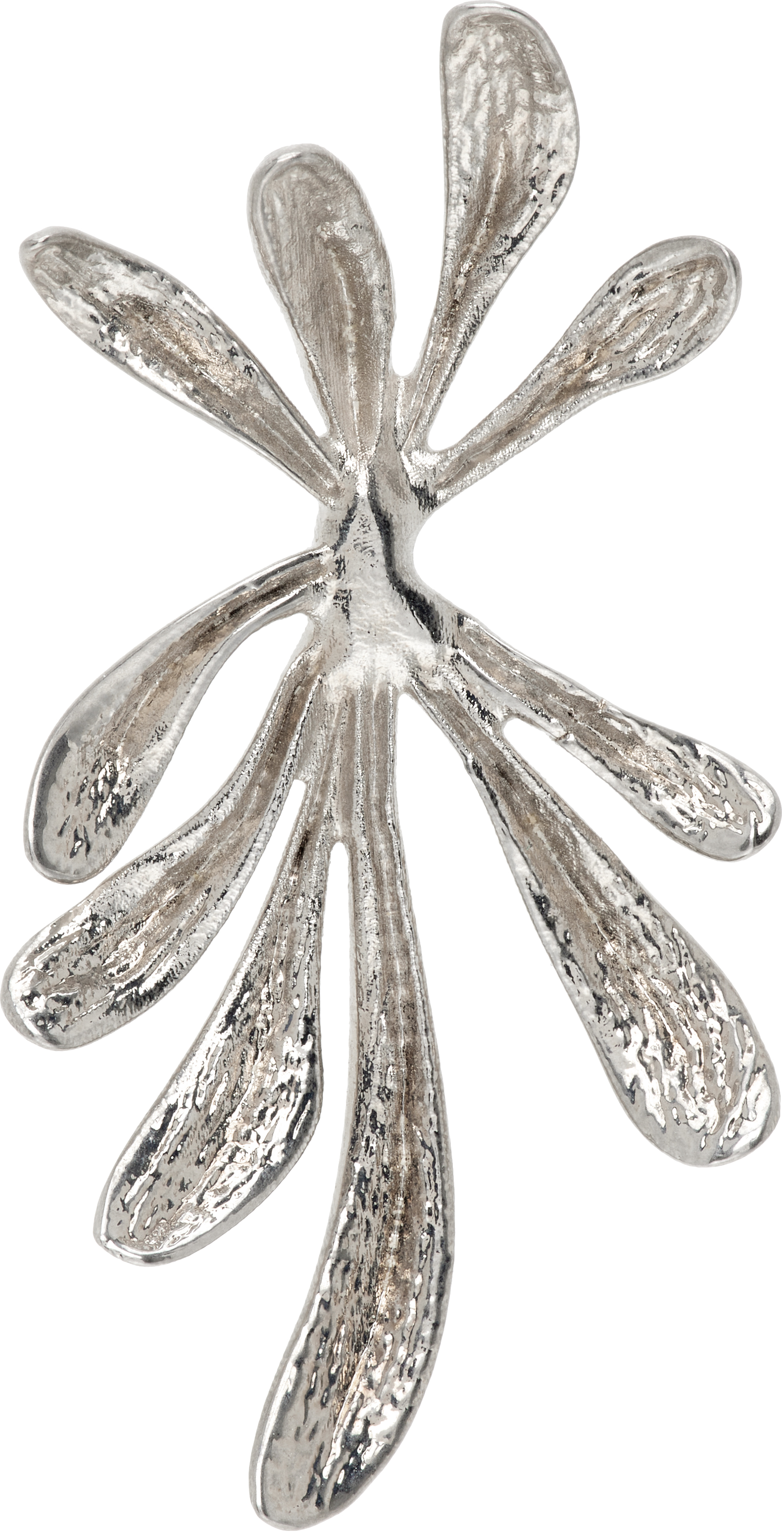 Dries Van Noten Floral Single Earring In Metallic