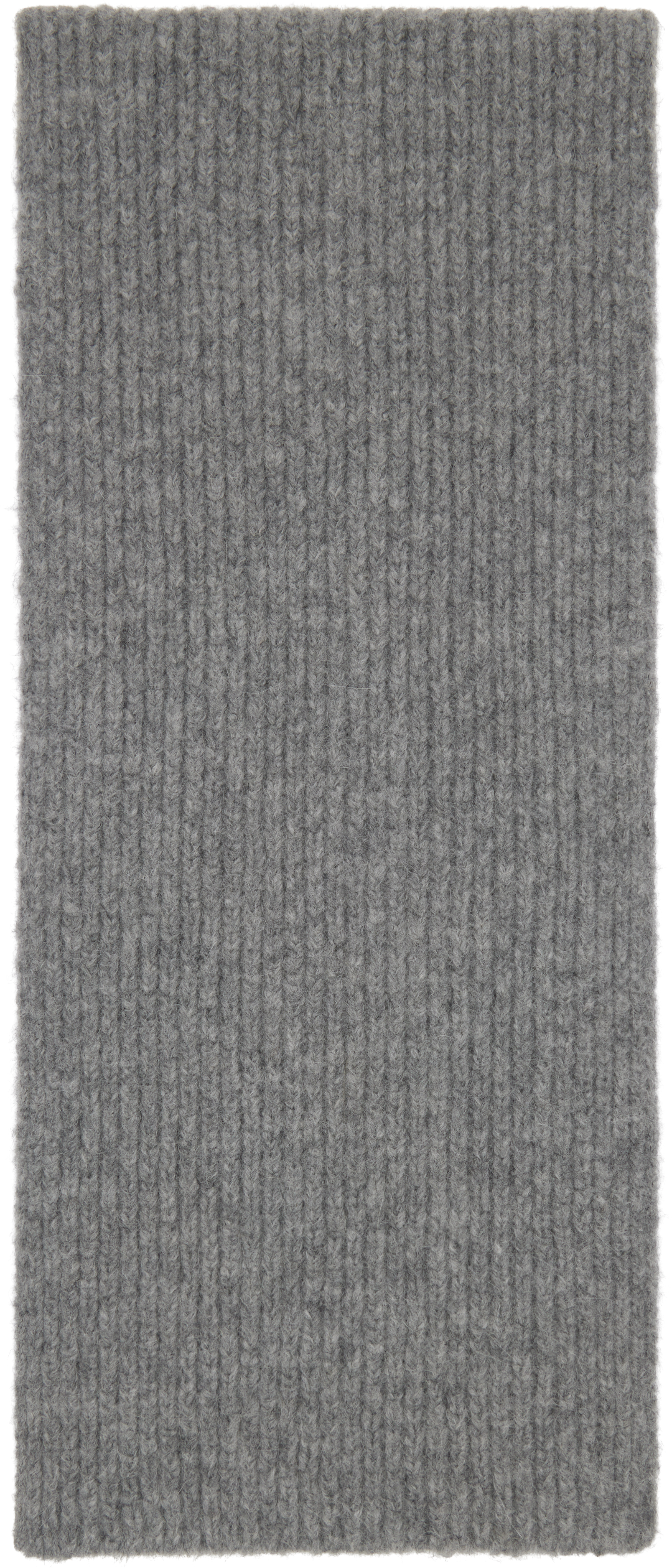 Gray Wool Scarf