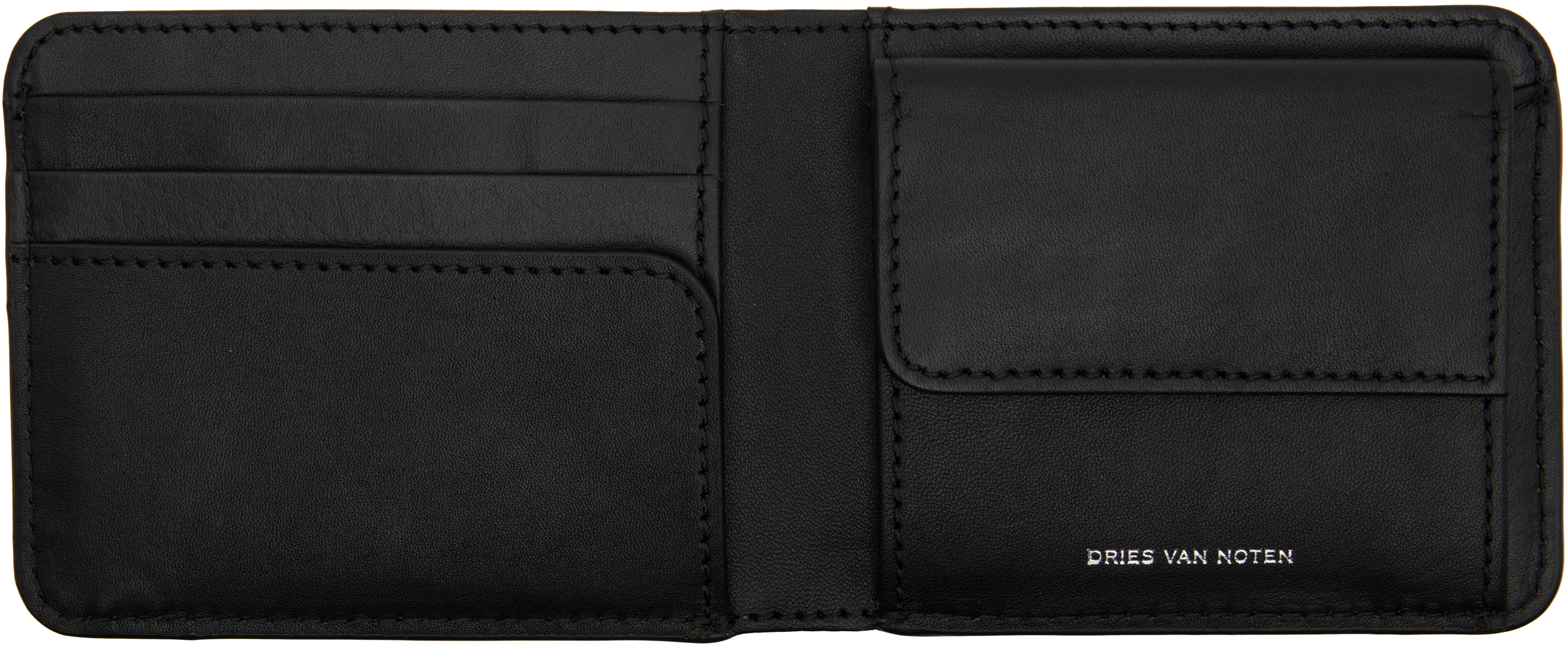 Dries Van Noten Leather Wallet In Black