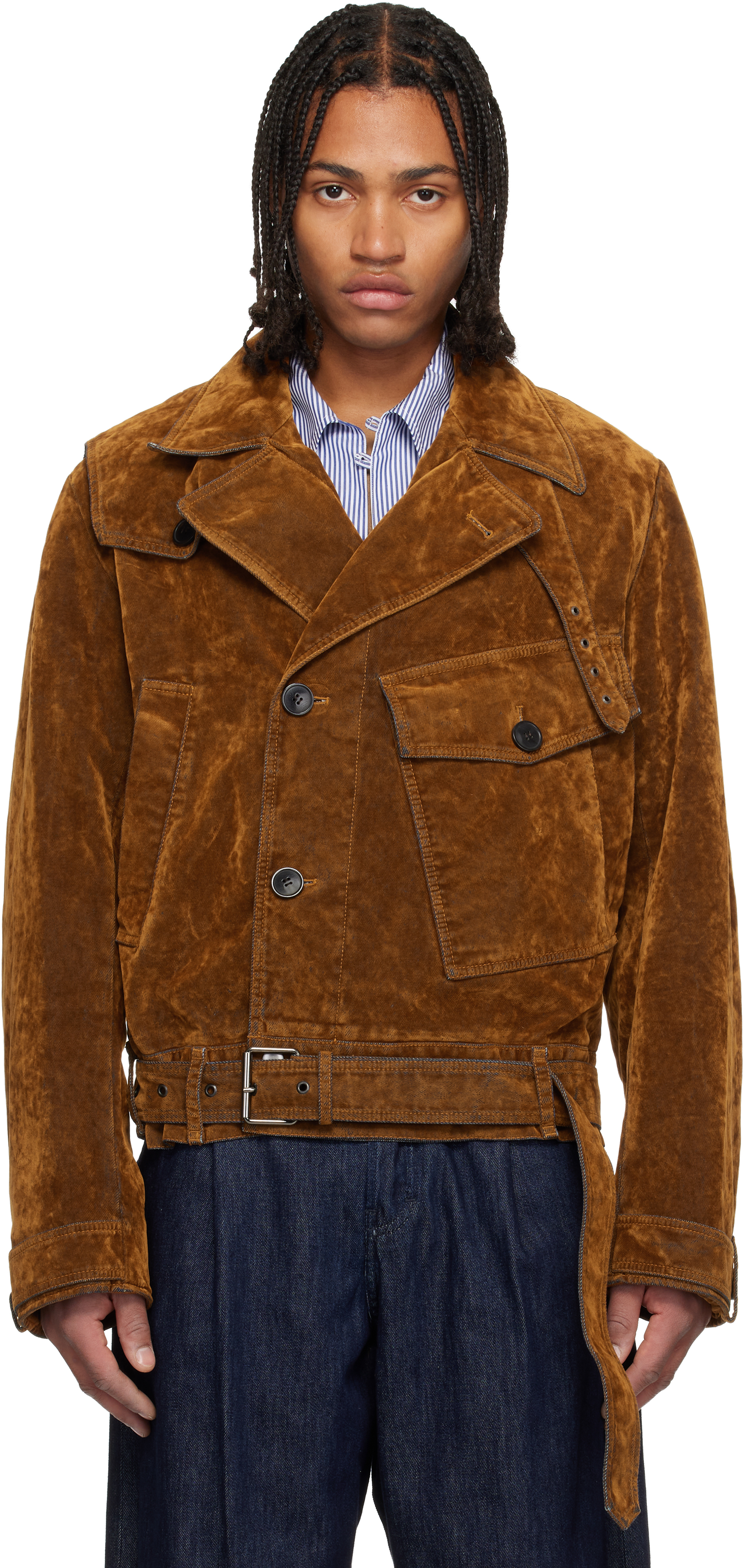 Dries Van Noten Brown Velvet Jacket