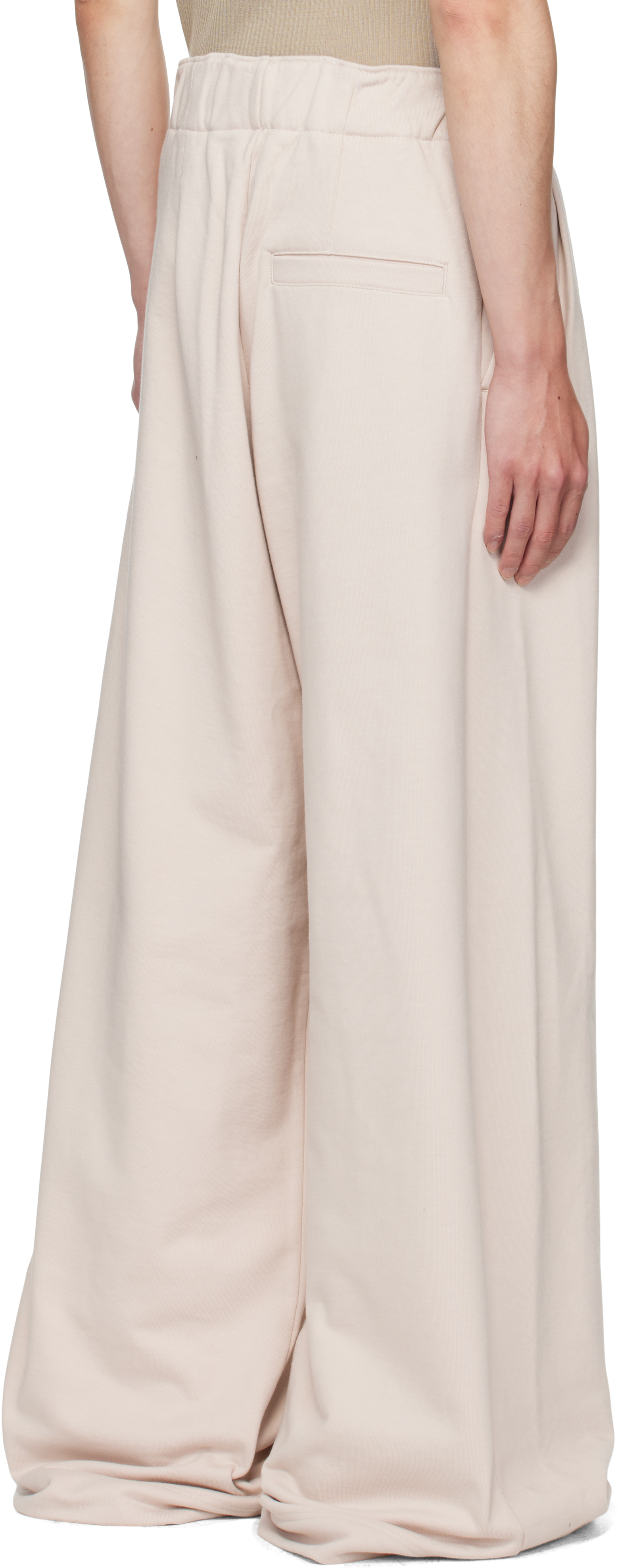 Dries Van Noten Off-white Pleated Sweatpants In Neutral