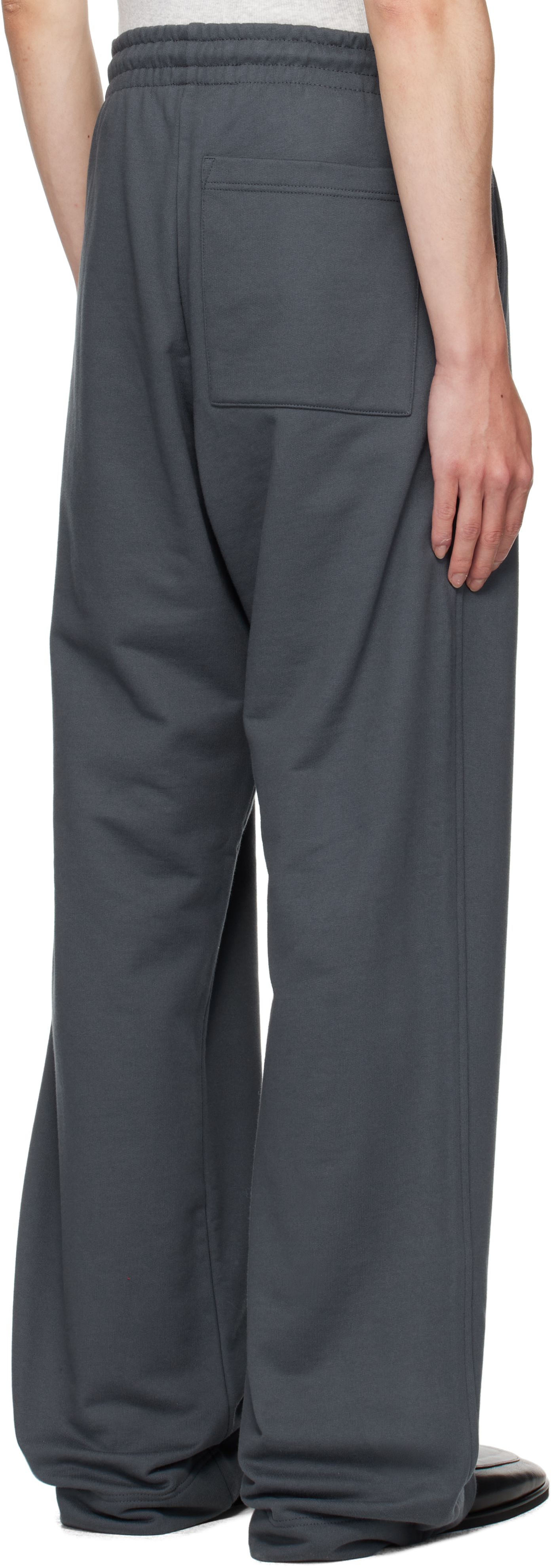 Dries Van Noten Blue Drawstring Sweatpants In Gray