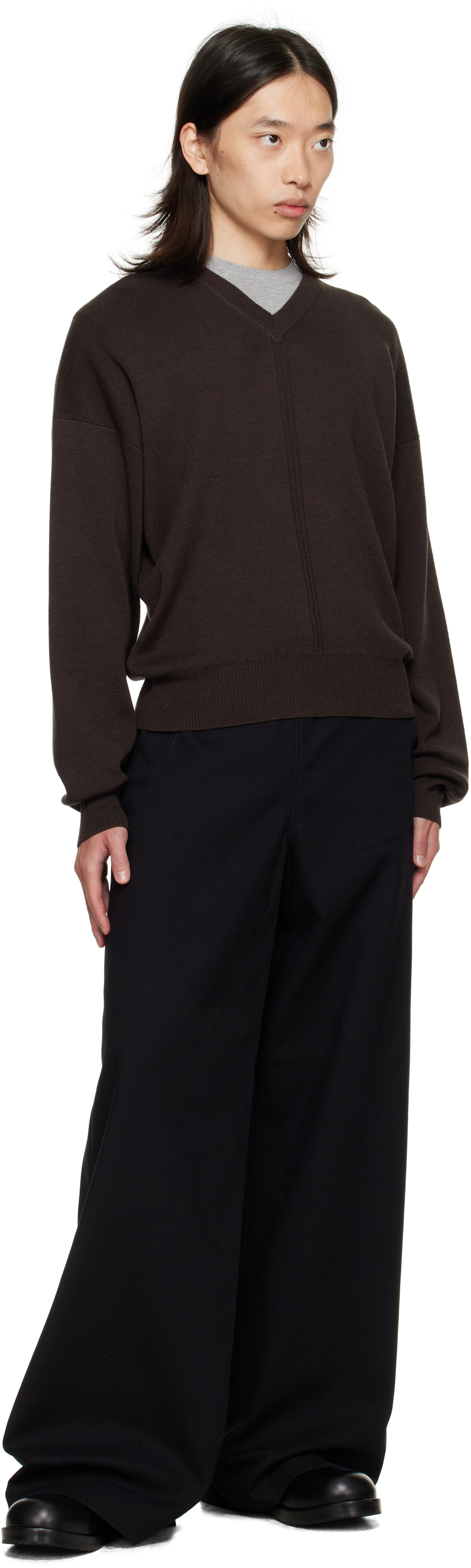 Dries Van Noten Black Sailor Trousers In Black