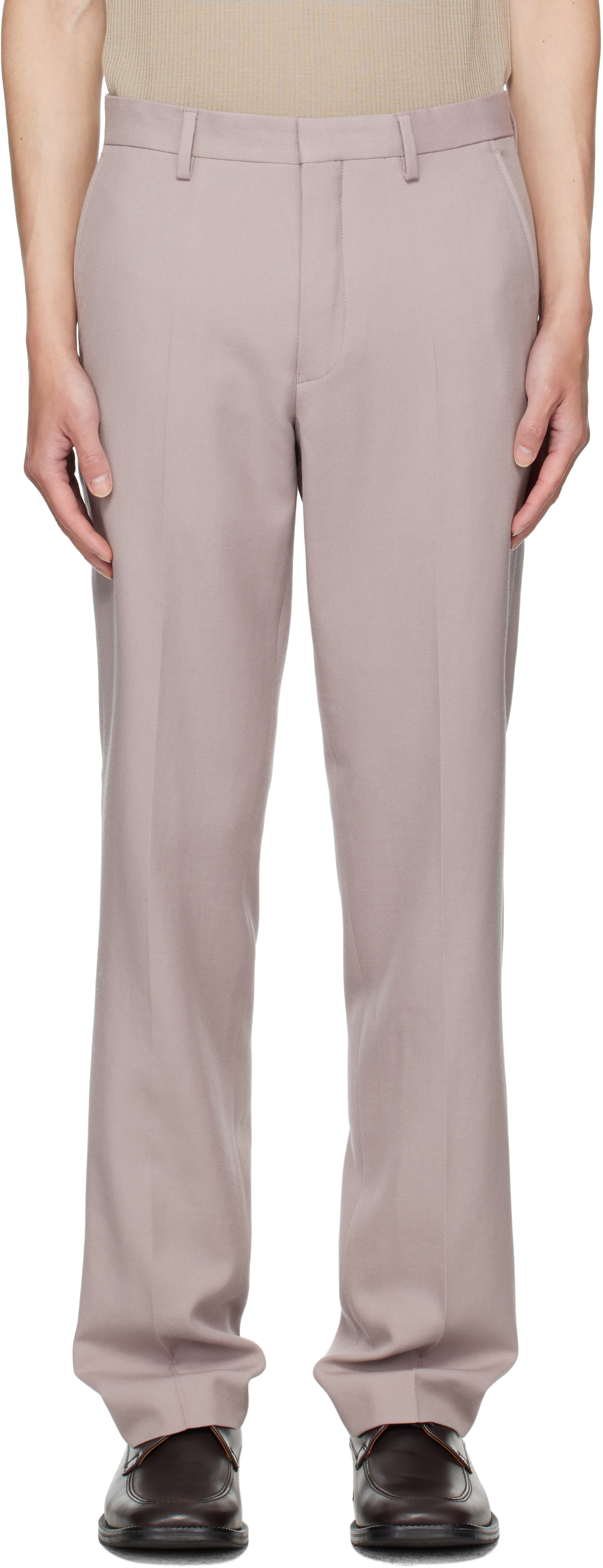 Dries Van Notenのパープル ウール トラウザーズがセール中