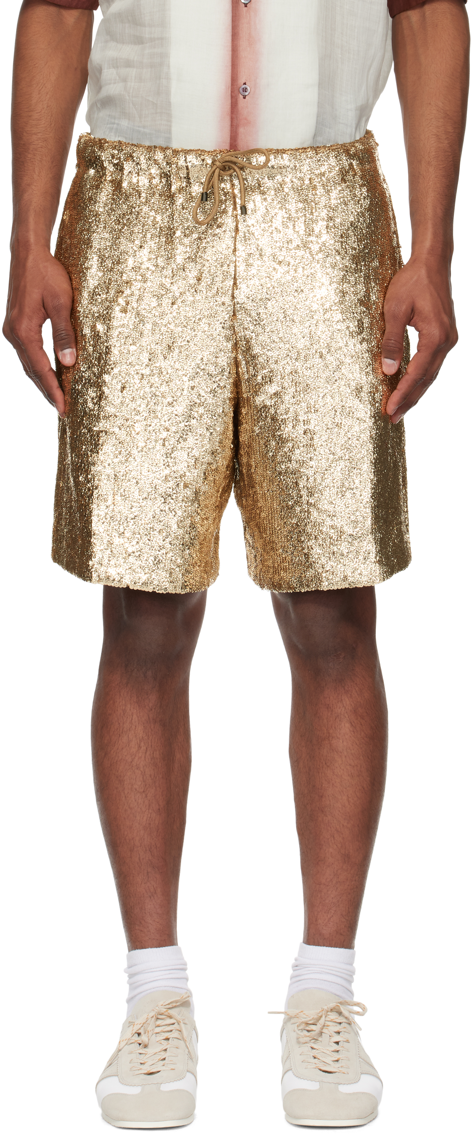 関税・送料込】DriesVanNoten 24SSピペリスパンコールショーツ