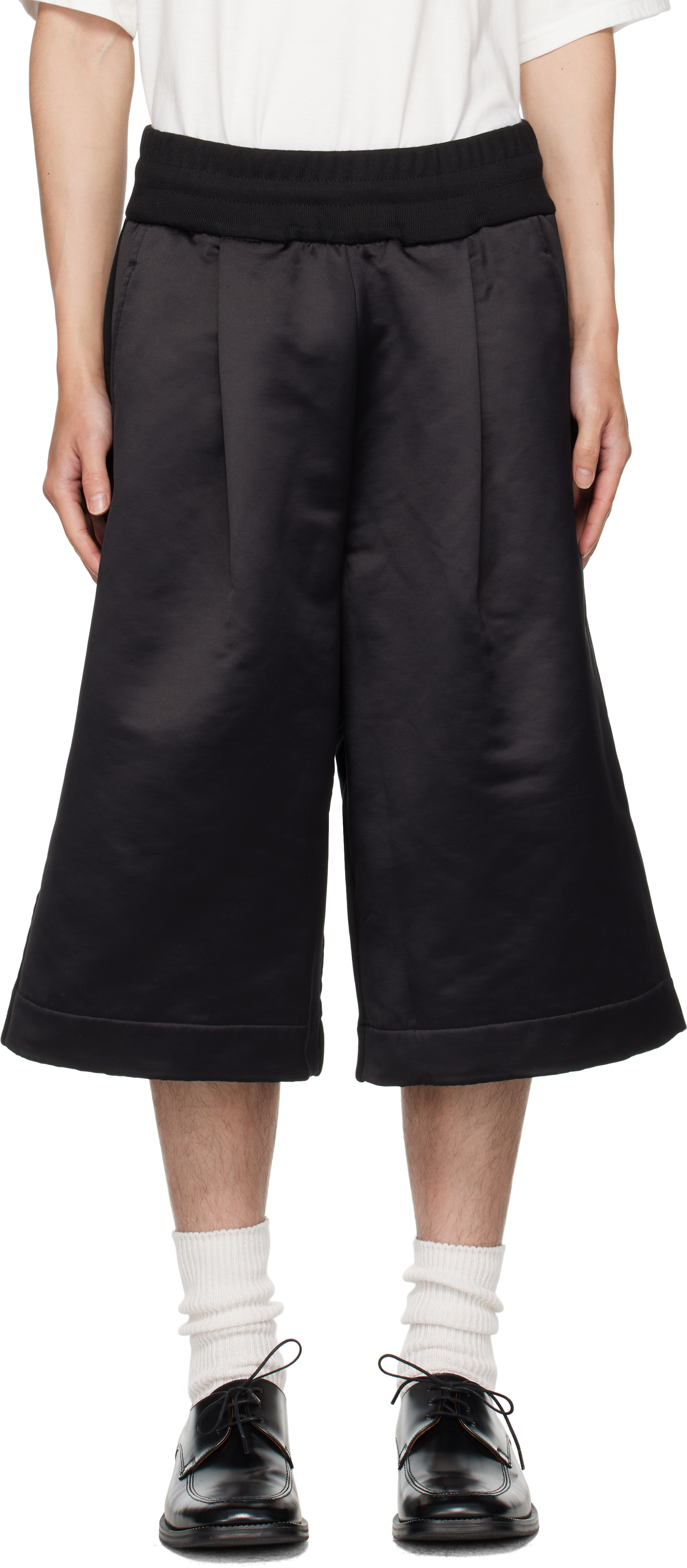Dries Van Noten Black Paneled Shorts