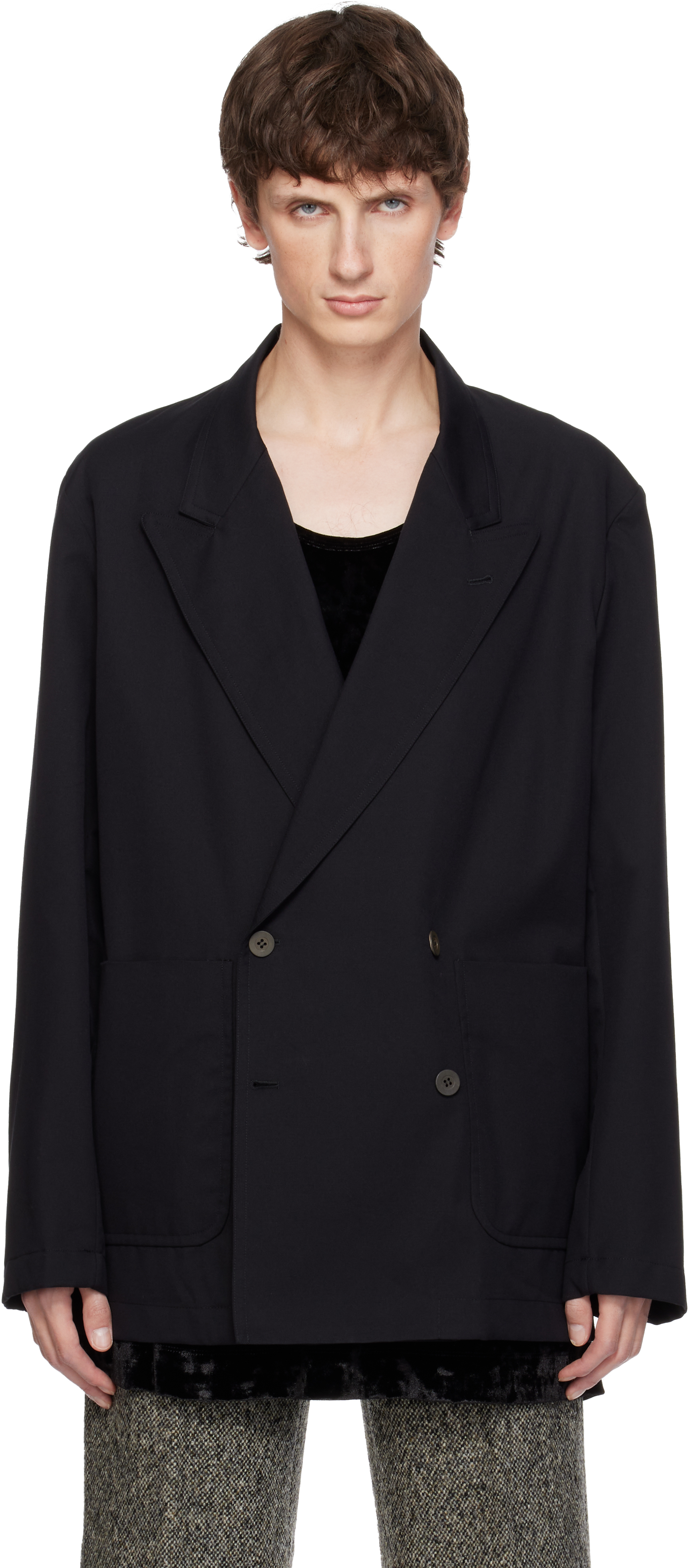 Dries Van Noten Black Shirt Blazer In Black