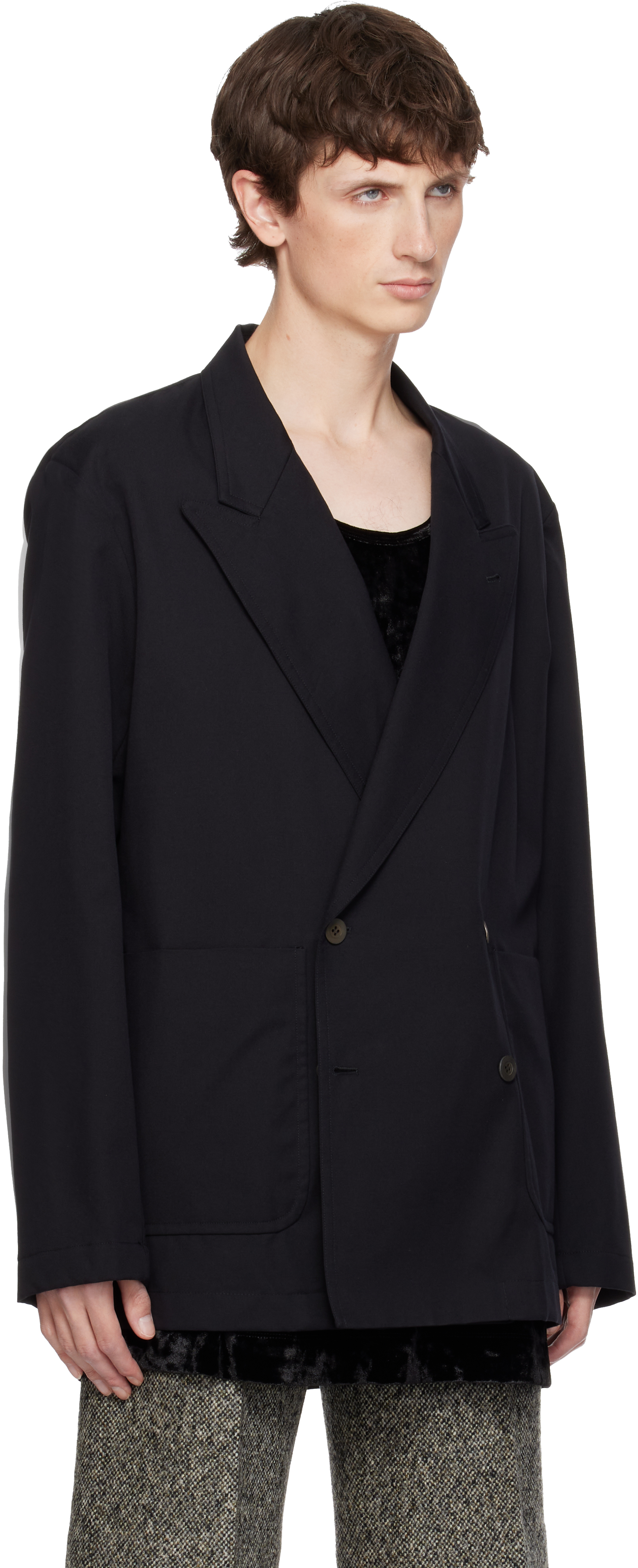 Dries Van Noten Black Shirt Blazer In Black