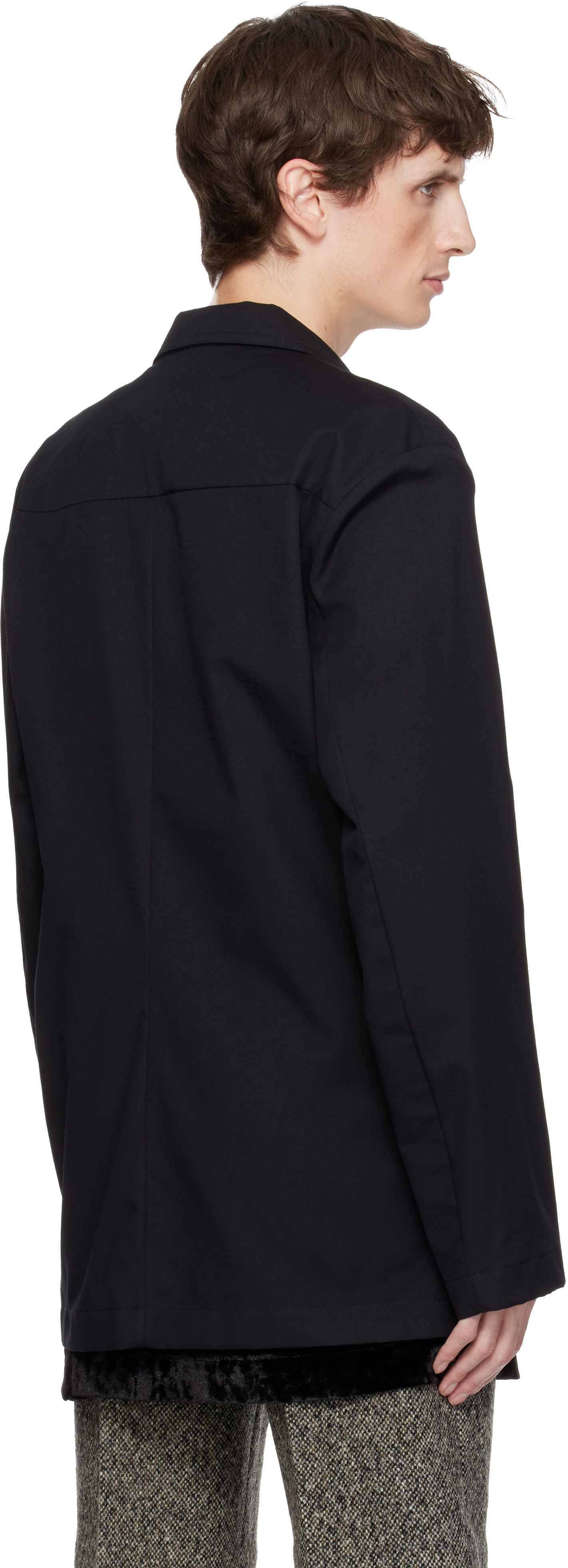 Dries Van Noten Black Shirt Blazer In Black