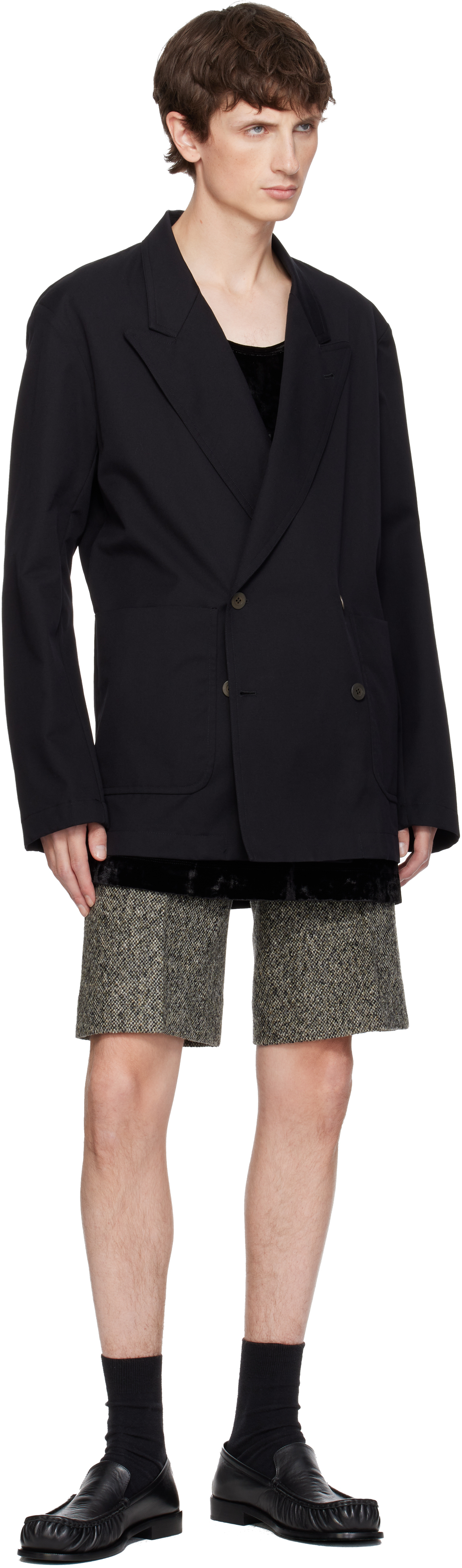 Dries Van Noten Black Shirt Blazer In Black