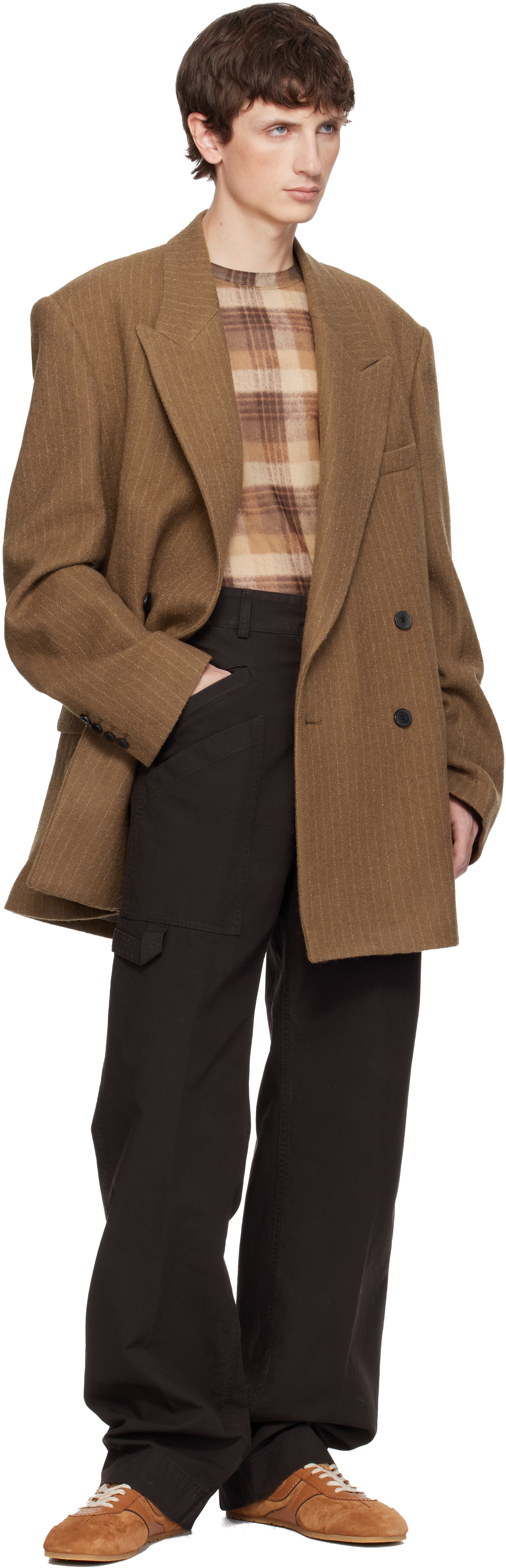 Dries Van Noten 00720 Bishop 2042 M.w.jacket Clothing In Brown 