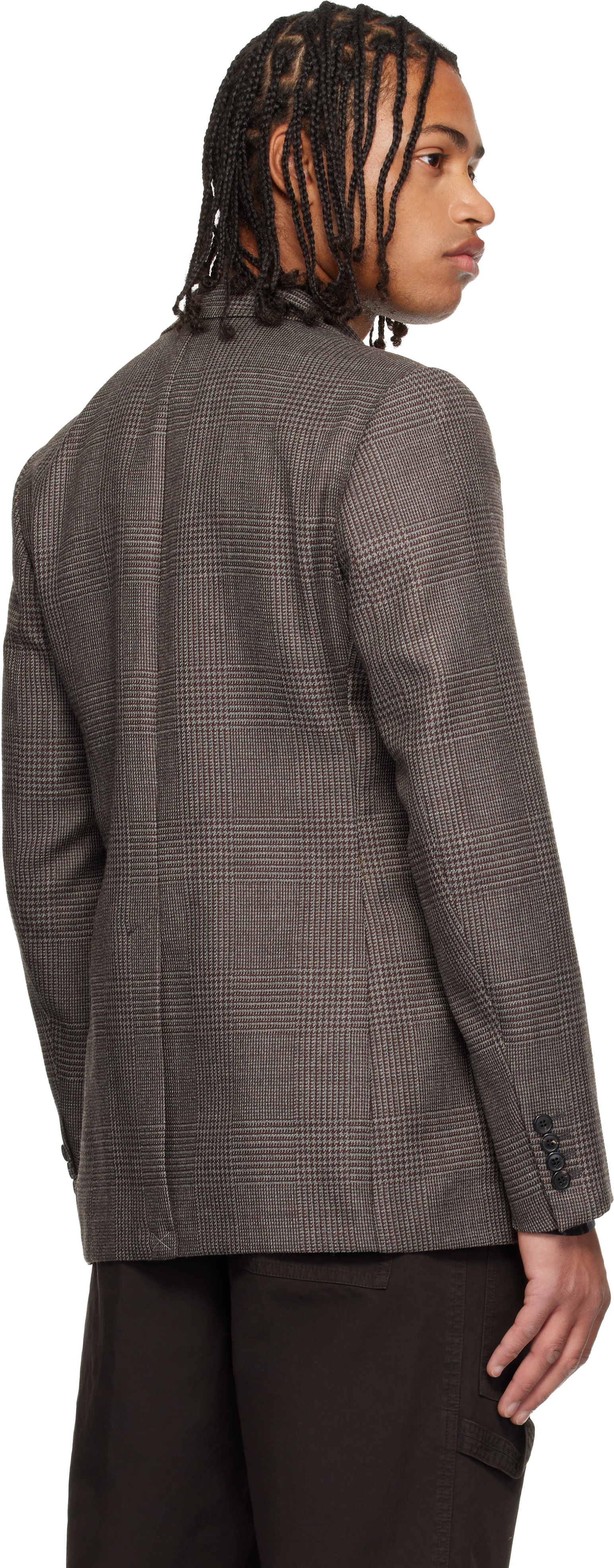 Dries Van Noten Brown Wool Blazer In Brown