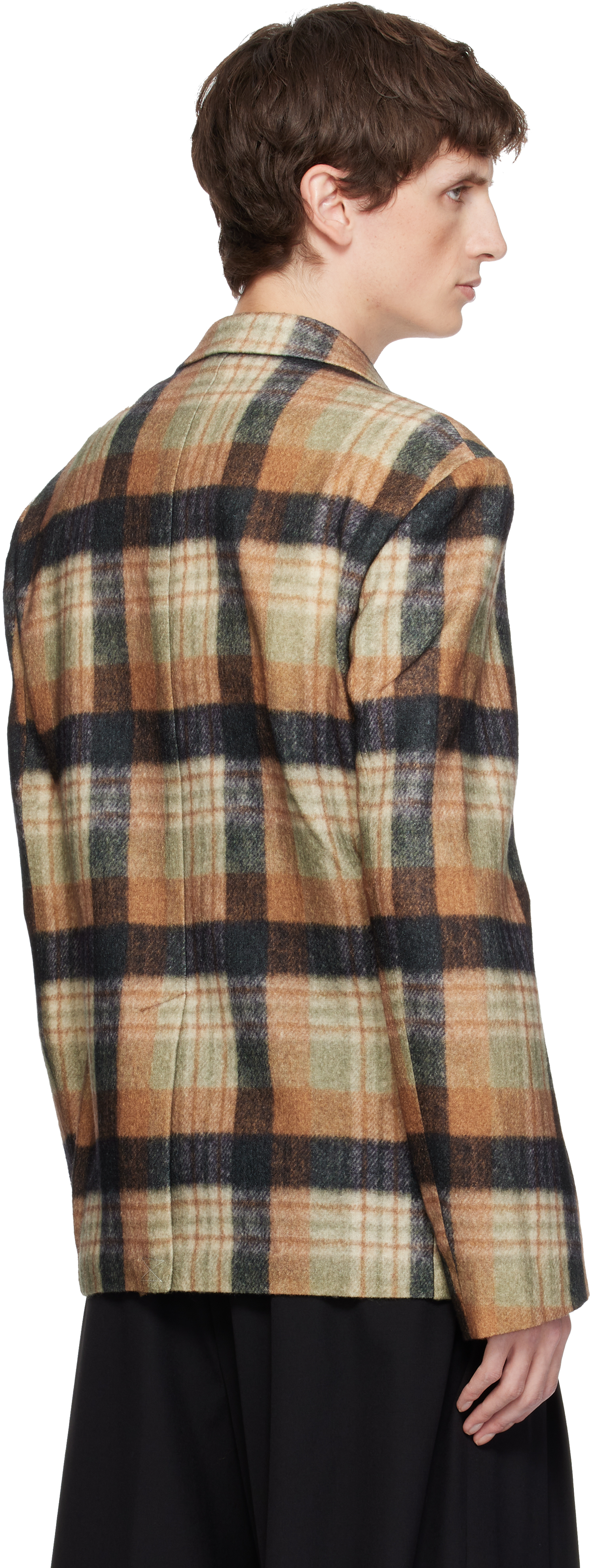 Dries Van Noten Multicolor Boxy Wool Blazer In Multi