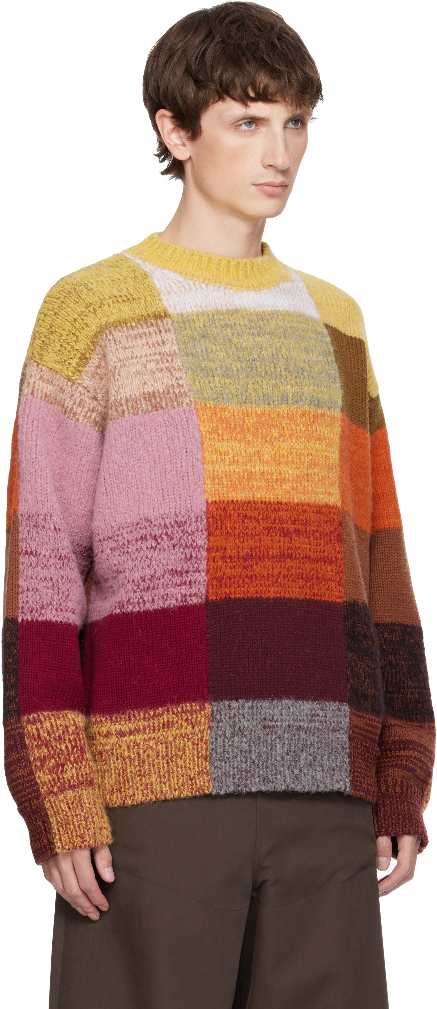 Dries Van Noten Multicolor Wool Sweater In Multi