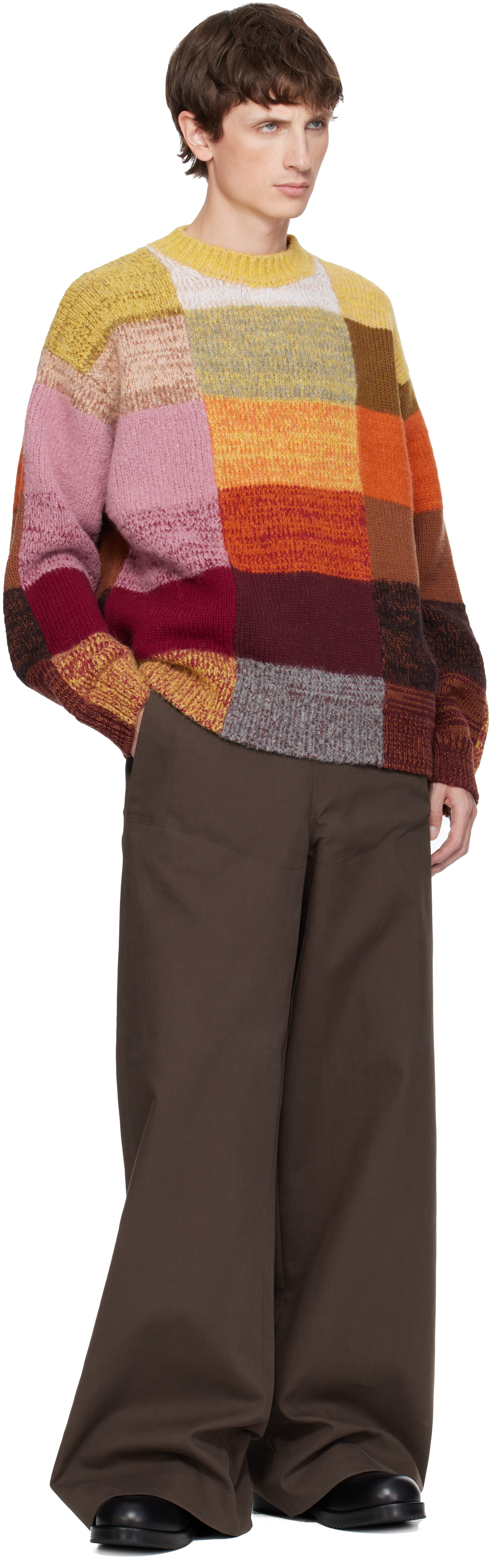 Dries Van Noten Multicolor Wool Sweater In Multi