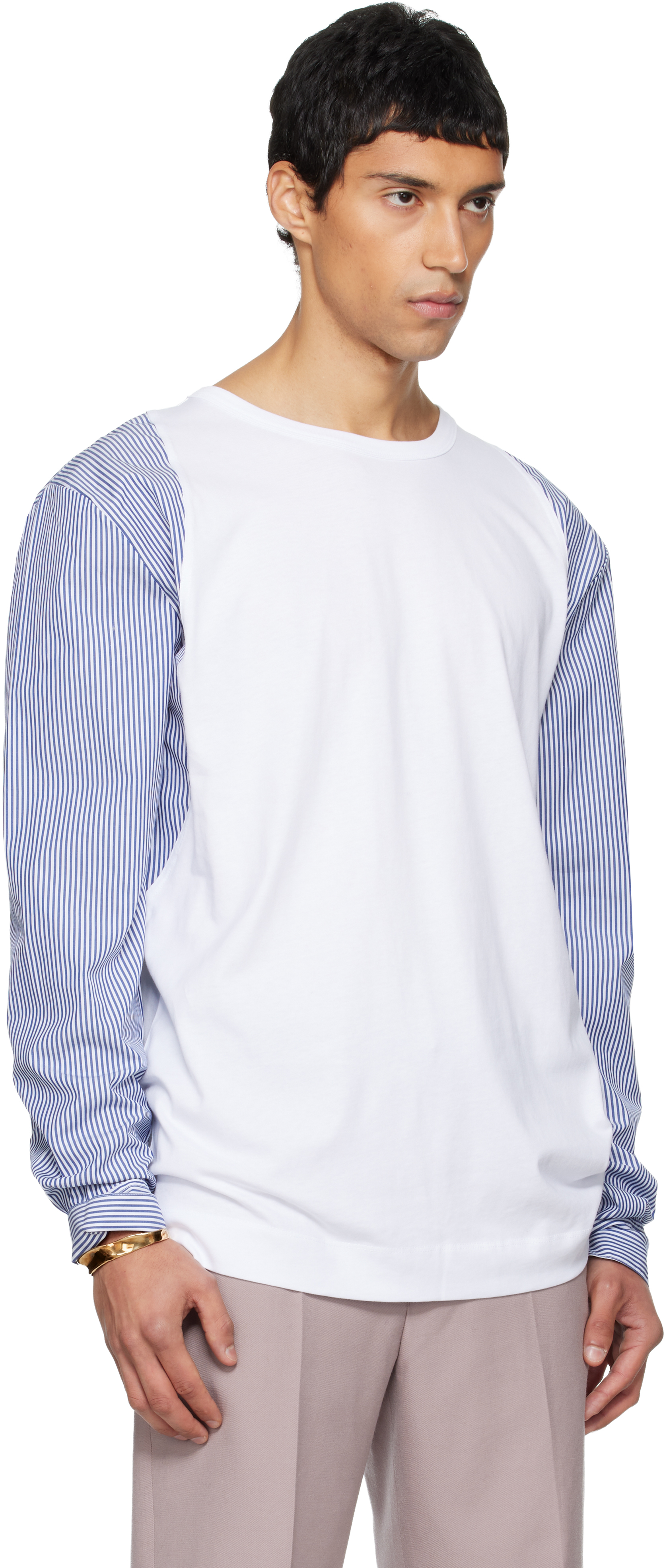 Dries Van Noten Heston 2603 M.k.ls. T-shirt White In White