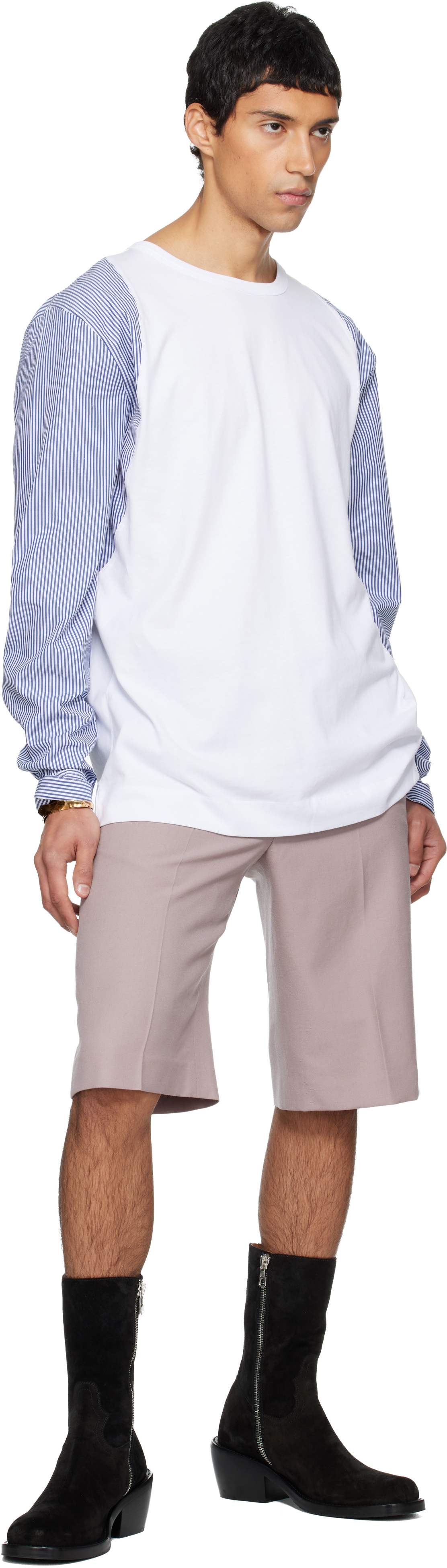 Dries Van Noten Heston 2603 M.k.ls. T-shirt White In White