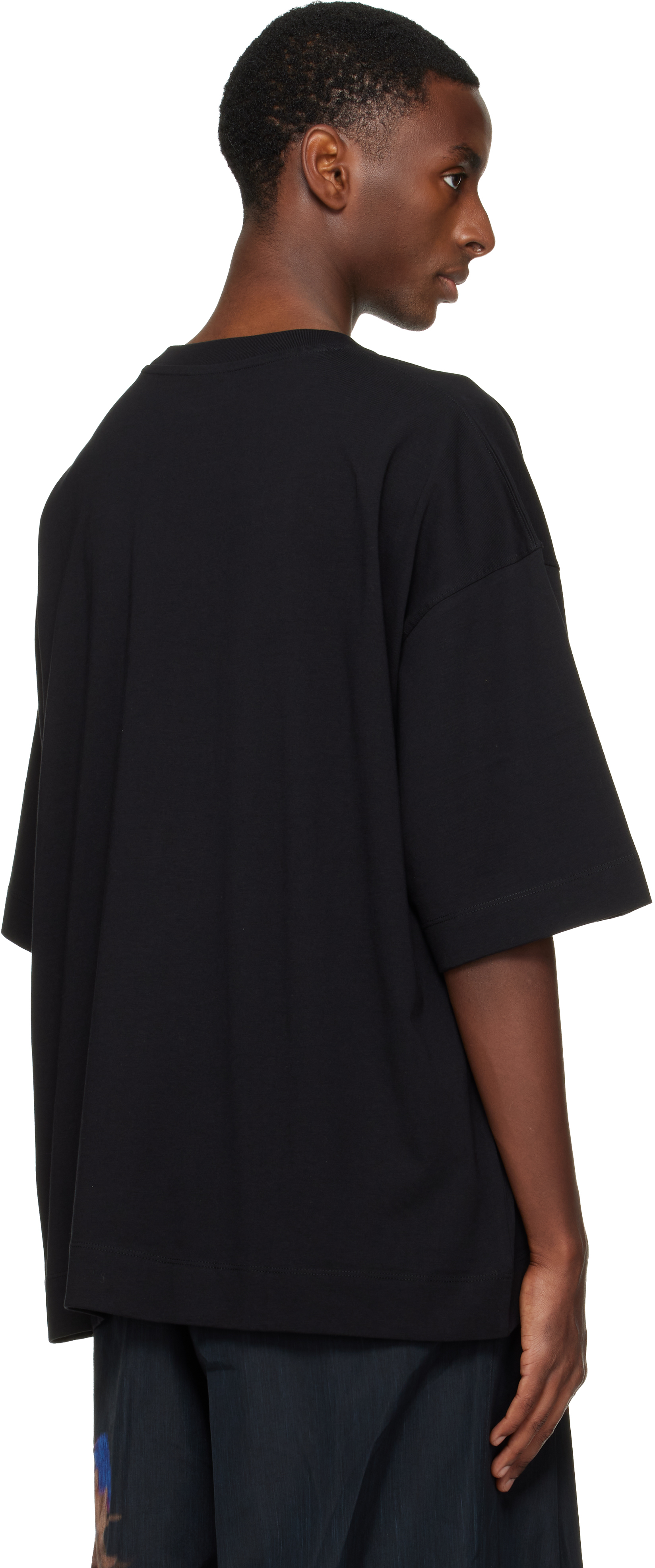 Dries Van Noten Black Oversized T-shirt In Black