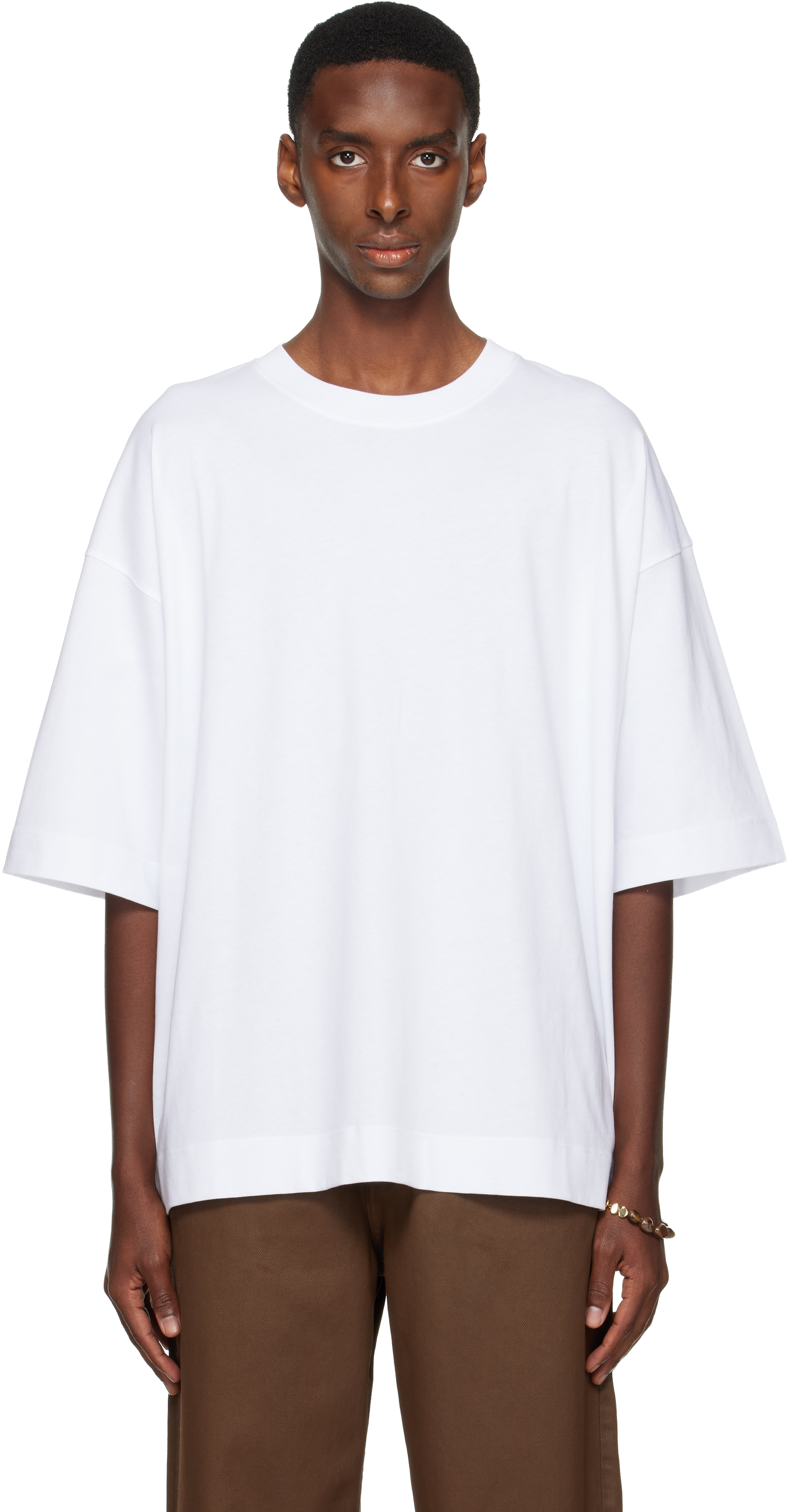 Dries Van Noten White Oversized T-shirt In White