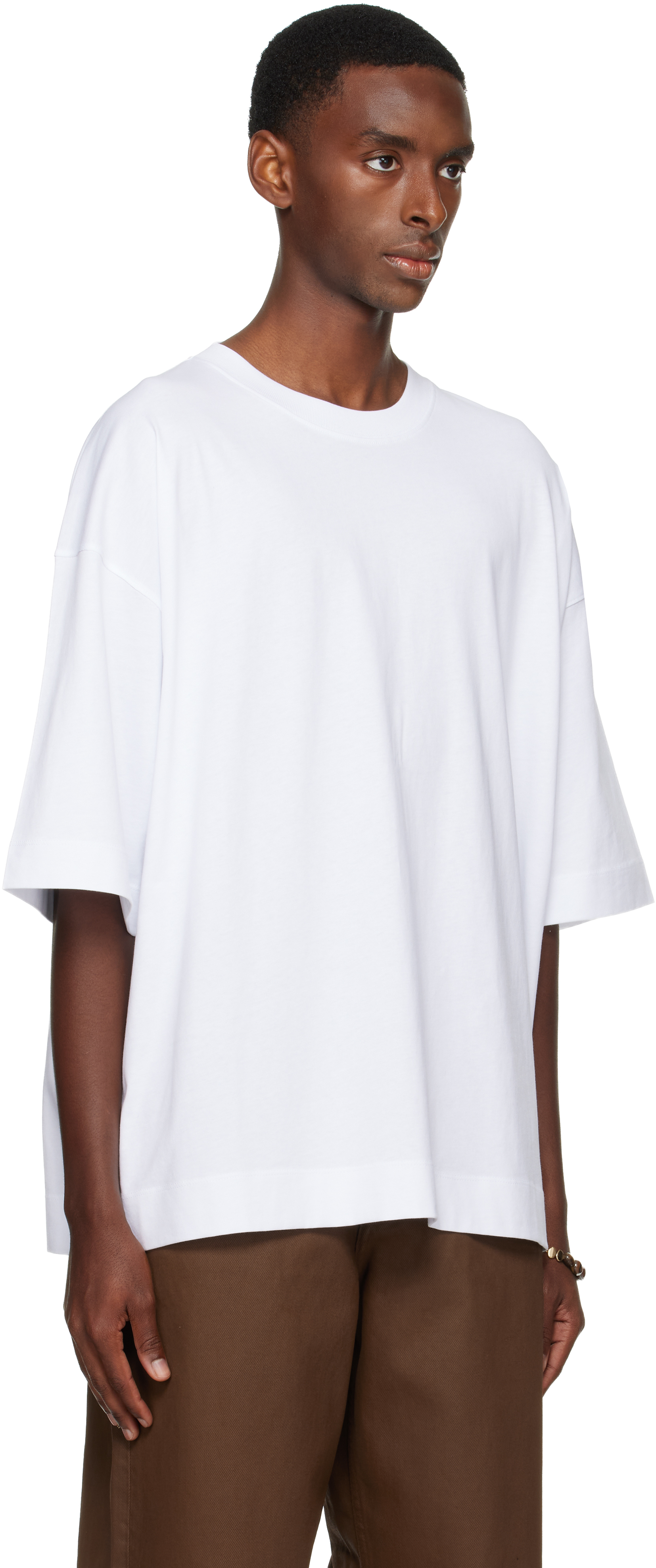 Dries Van Noten White Oversized T-shirt In White