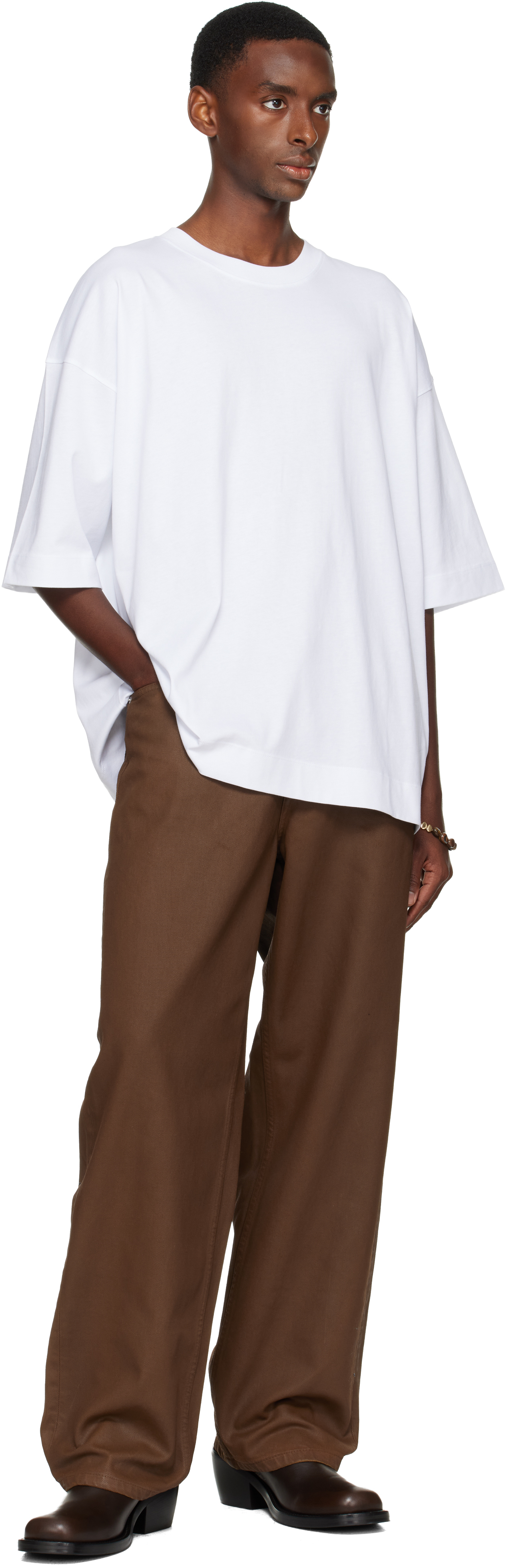 Dries Van Noten White Oversized T-shirt In White