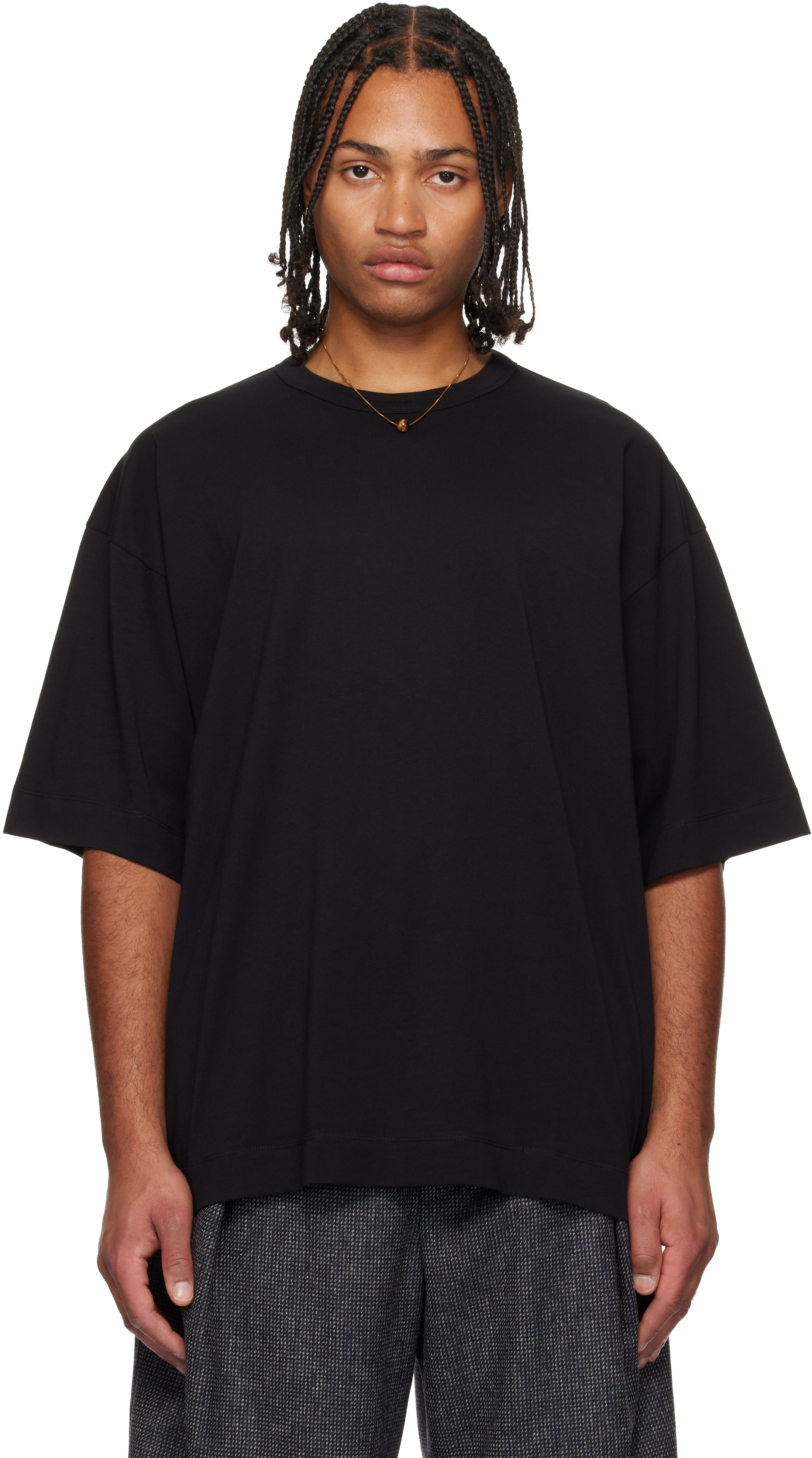 Dries Van Noten Black Oversized T-shirt In Black