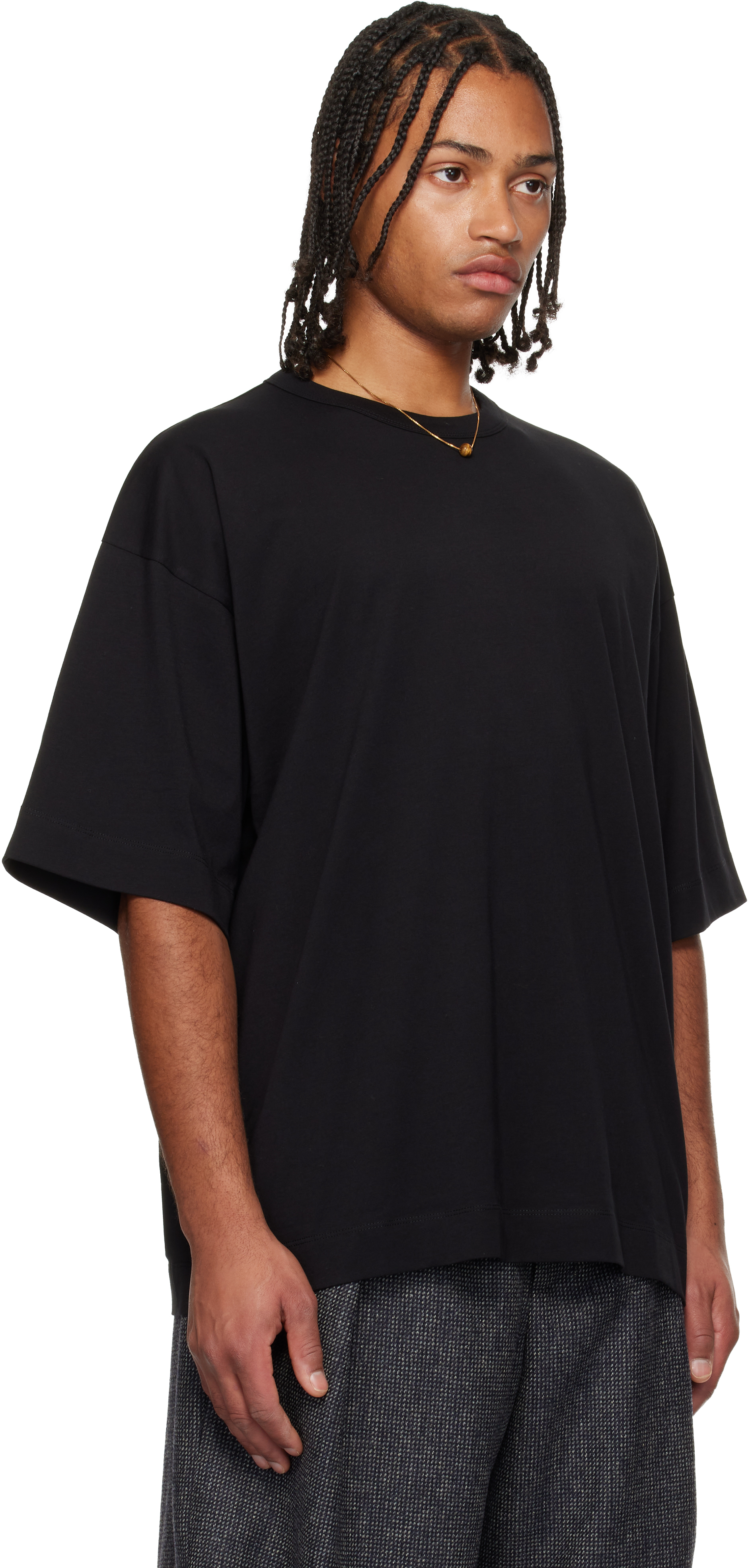 Dries Van Noten Black Oversized T-shirt In Black