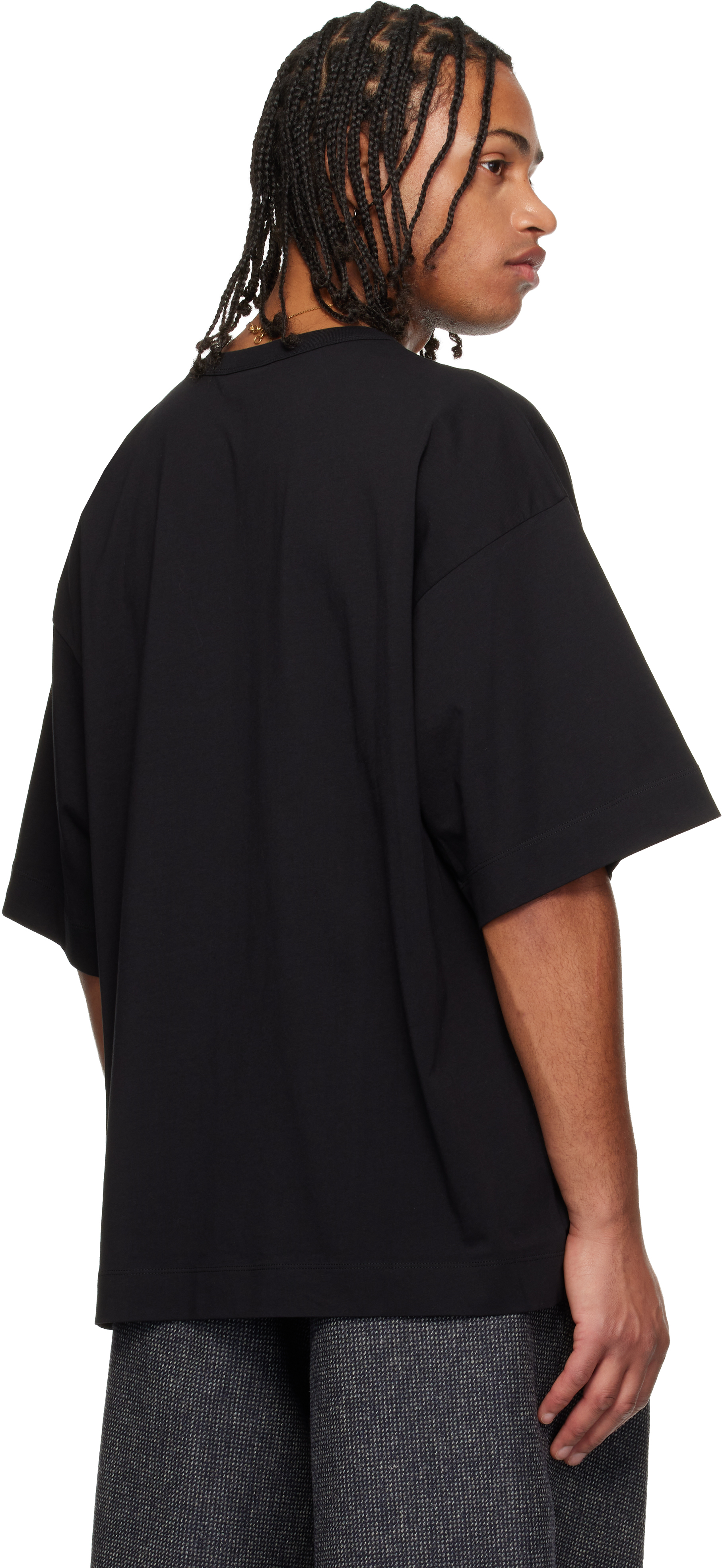 Dries Van Noten Black Oversized T-shirt In Black