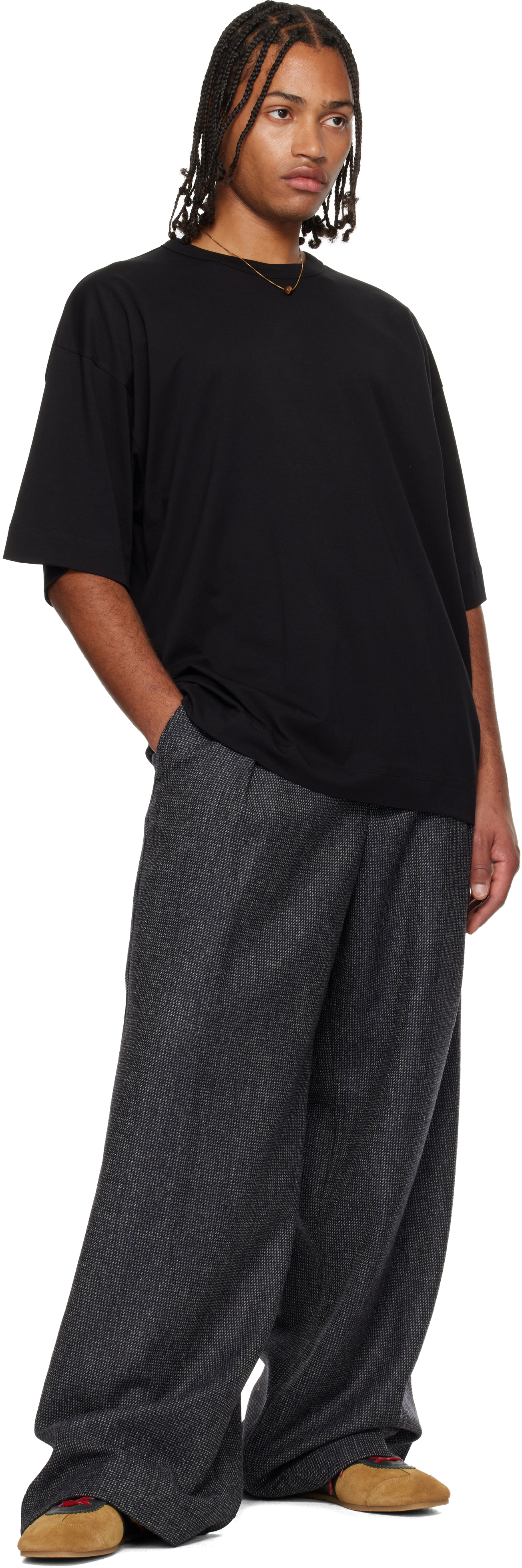 Dries Van Noten Black Oversized T-shirt In Black