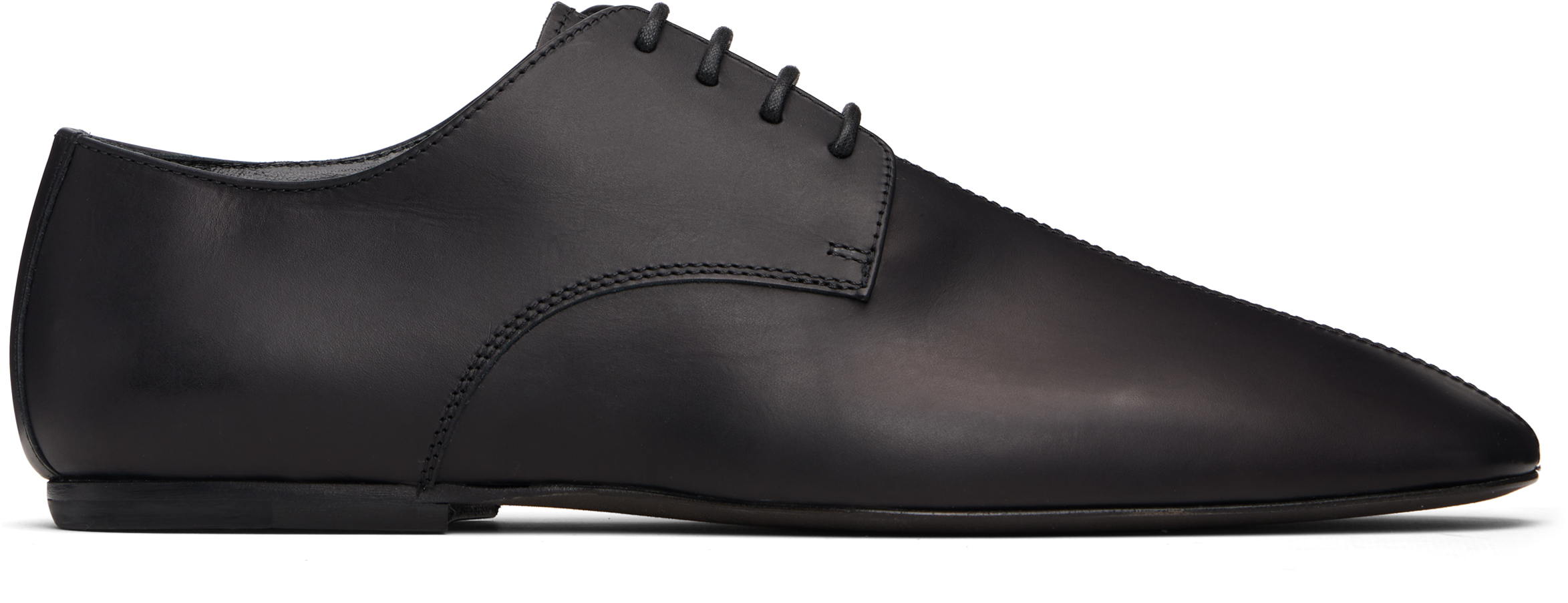 【美品】Dries Van Noten ブラック ダービーシューズ 42.5 Dries Van Notenのブラック レザー ダービーがセール中