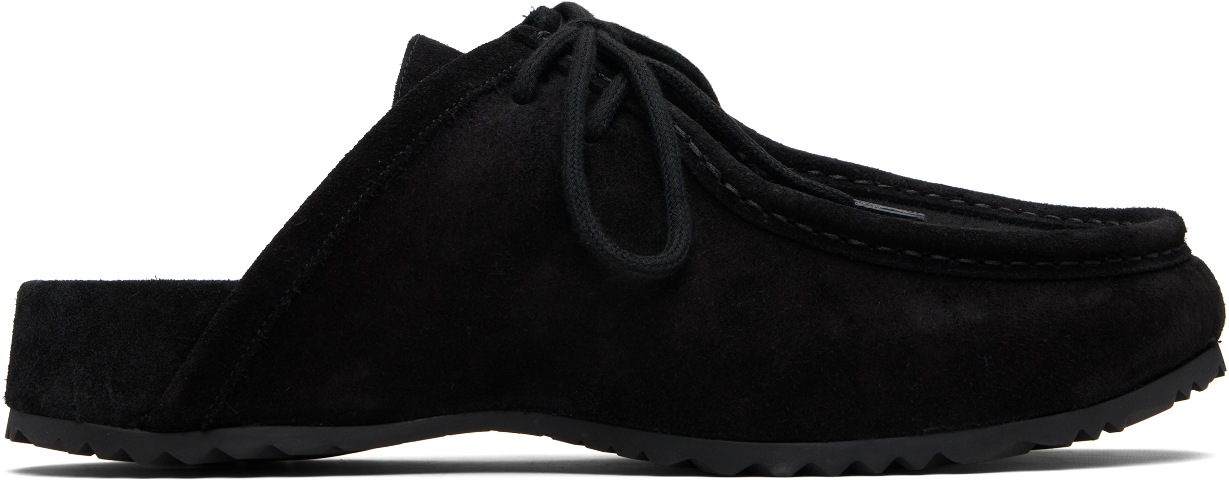 Dries Van Noten Black Suede Clogs In Black