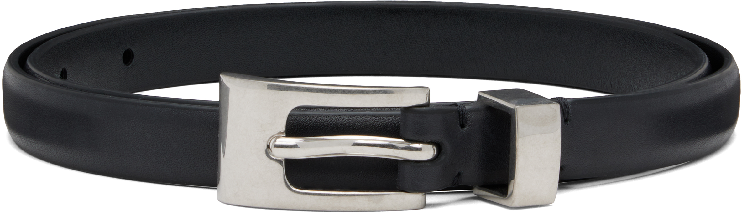 The Row Adjustable Waist Belt In Black