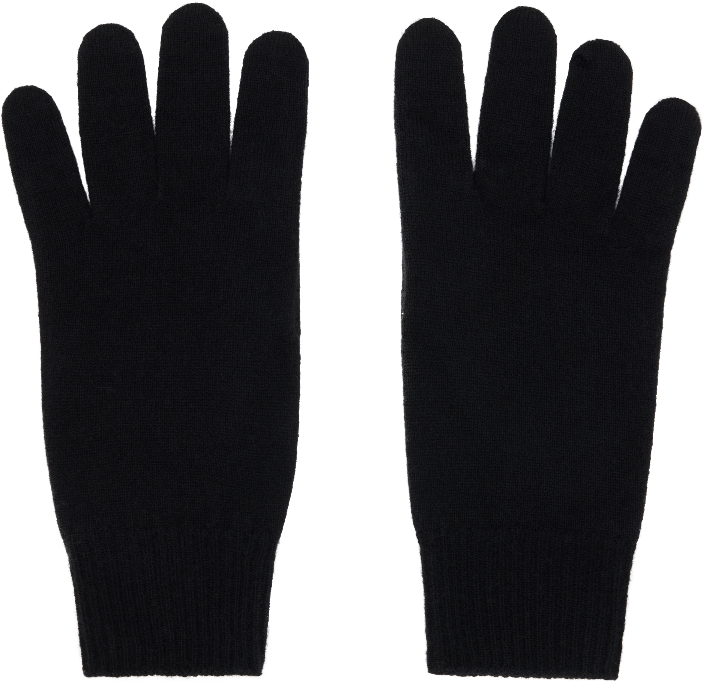 The Row Black Leomarie Gloves In Black