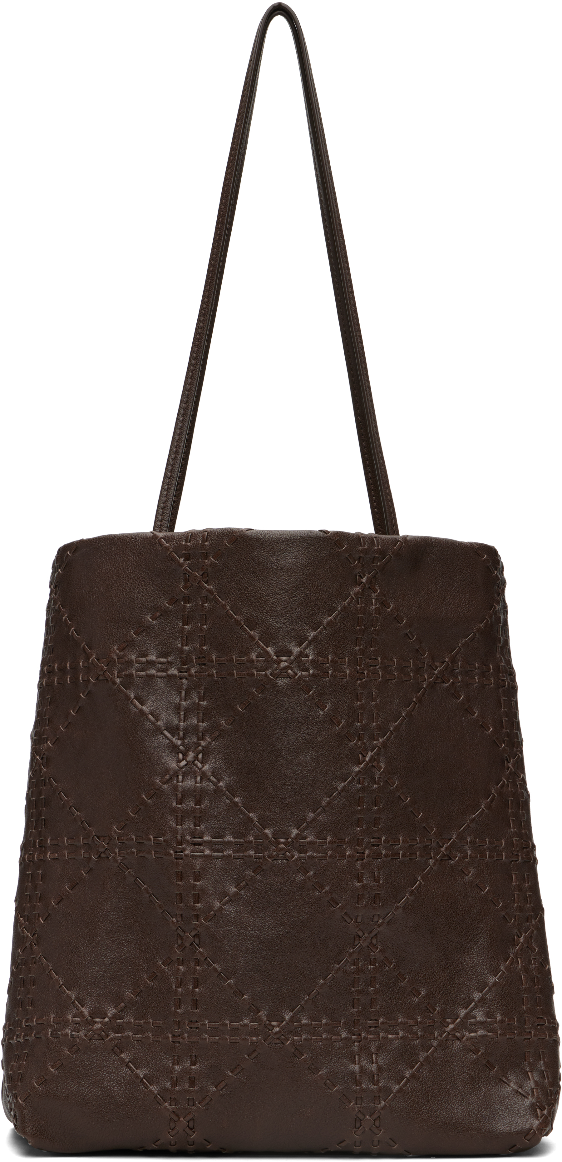 The Row Brown Lilou Woven Bag