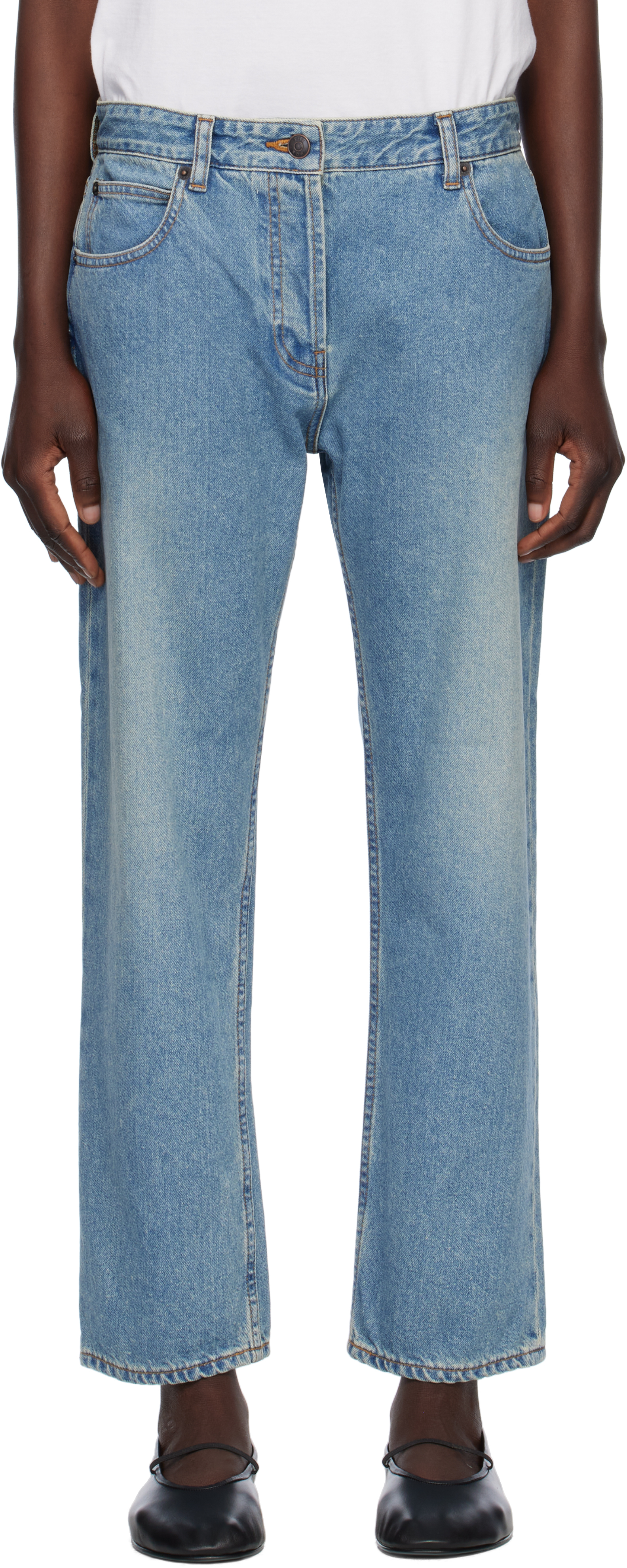 【関税&送料込】The Row Denim Riaco Jeans Riaco Jean Blue in Cotton – The Row