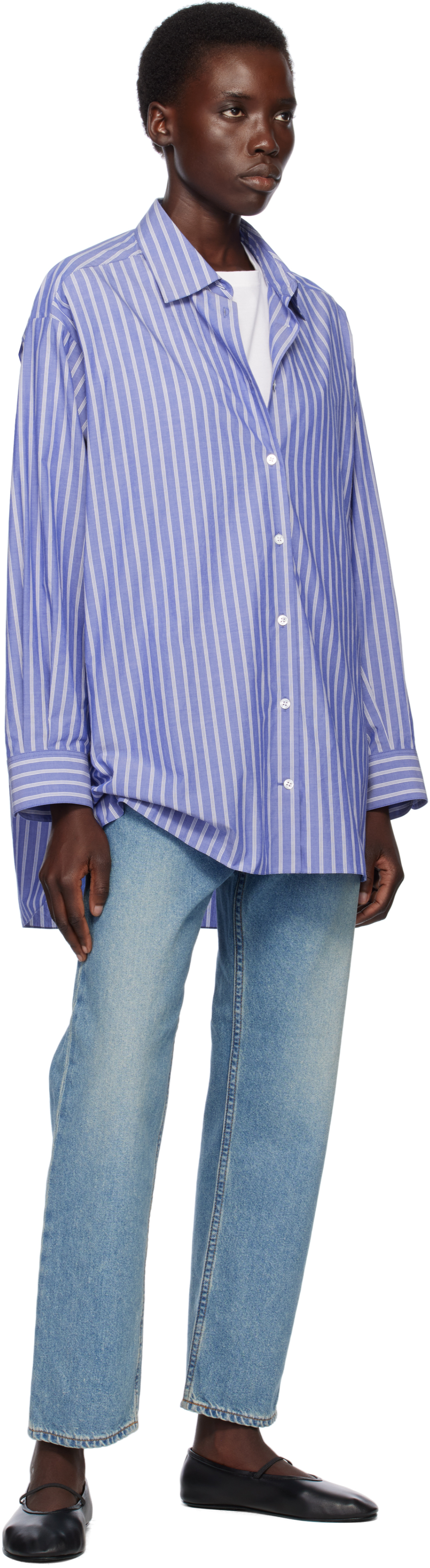 The Row Egli Boyfriend Denim Jeans In Blue