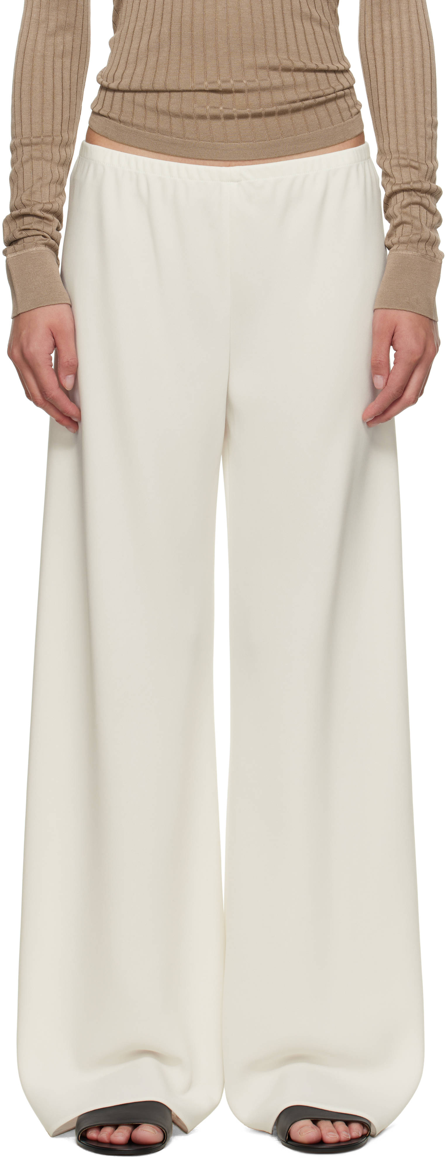 関税込み】GIA STUDIOS オフホワイト Gala トラウザーズ