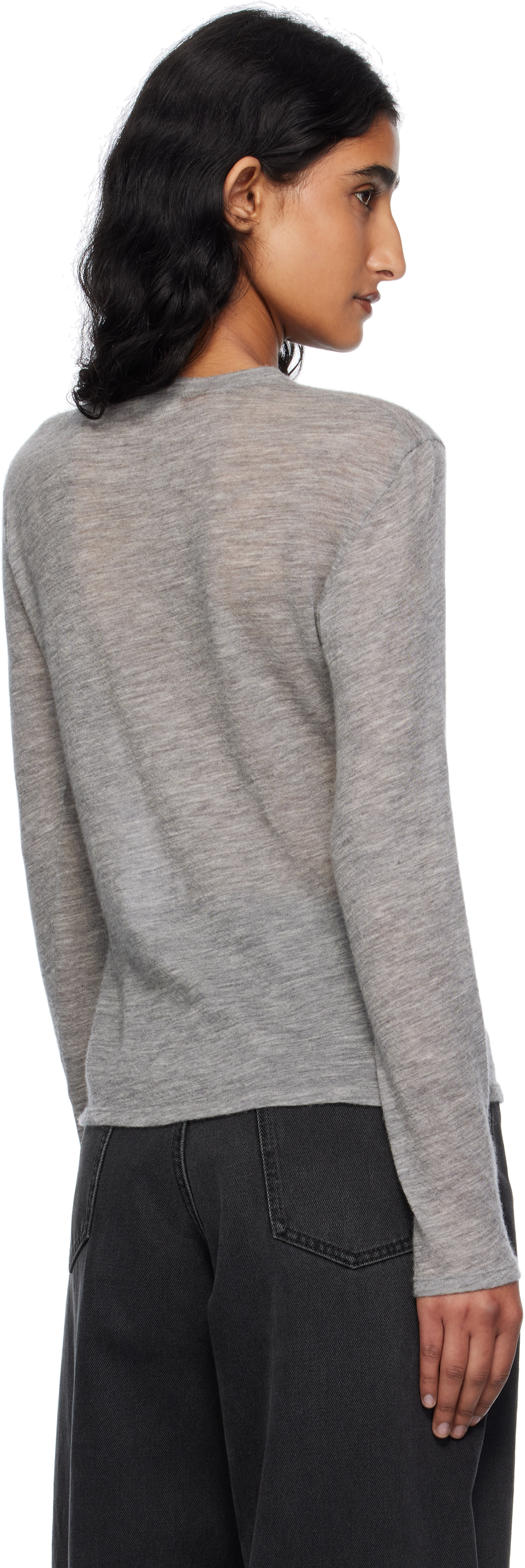 The Row Gray Iverness Sweater