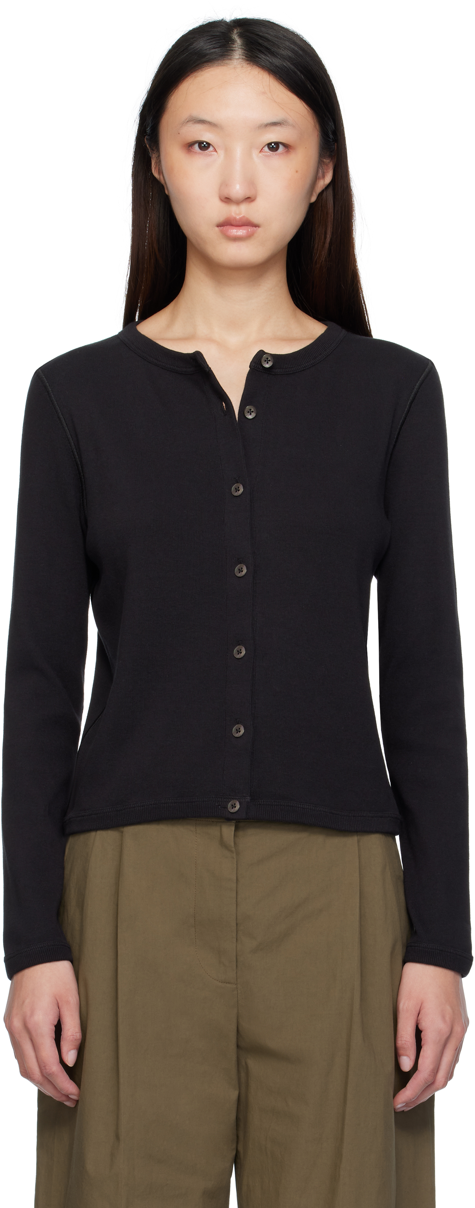 The Row Black Gretas Cardigan