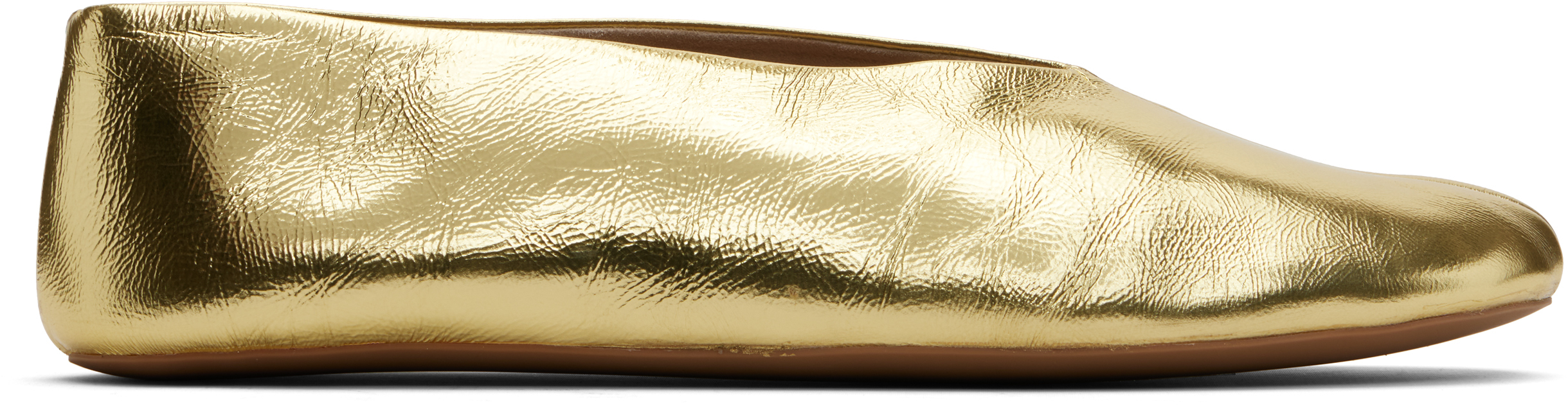 Gold Stella Ballerina Flats