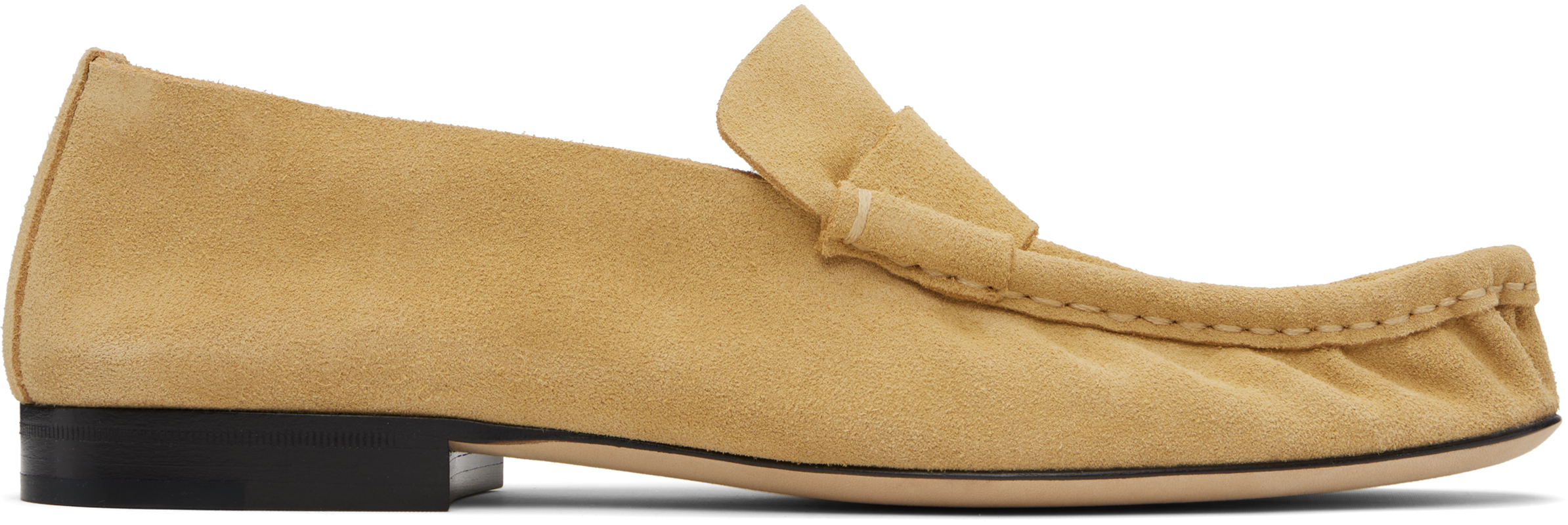 The Row Tan Soft Loafers
