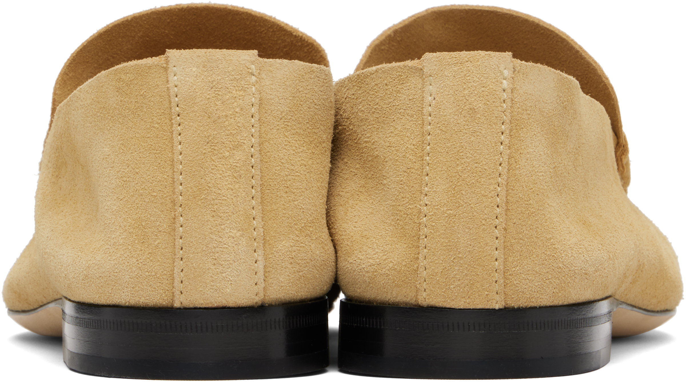 The Row Tan Soft Loafers