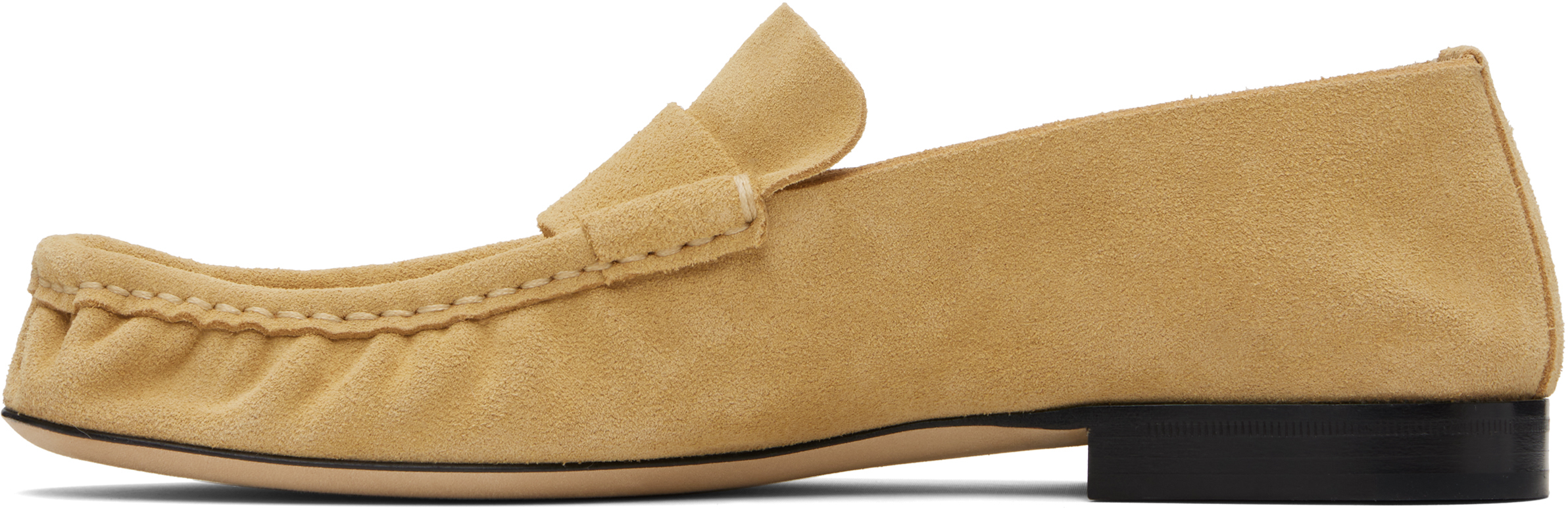 The Row Tan Soft Loafers
