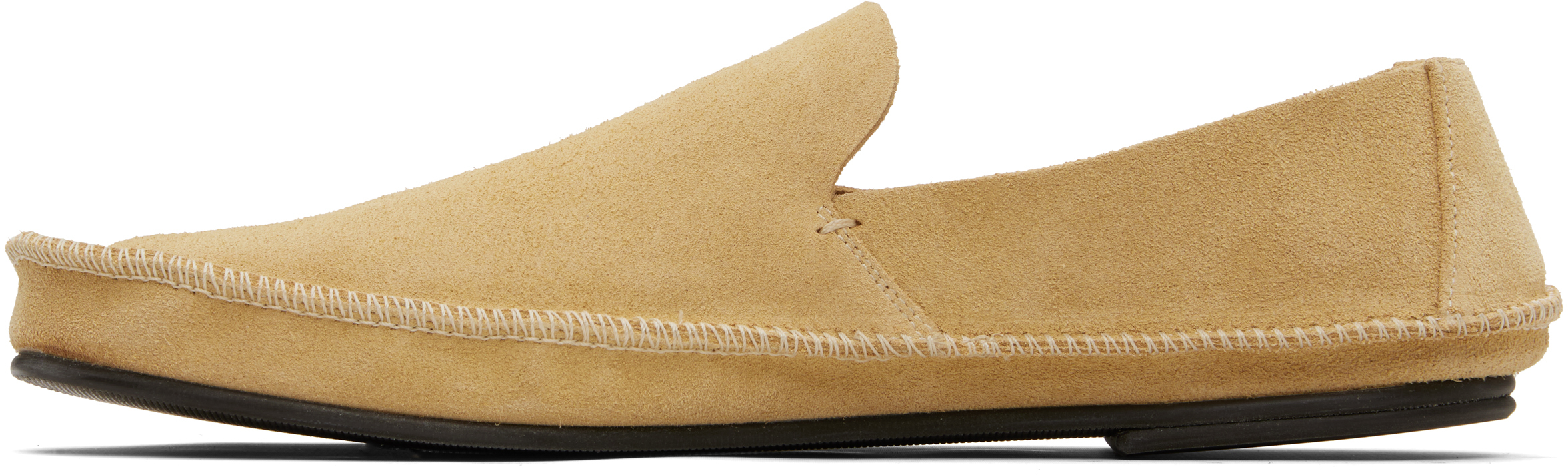 The Row Beige Tyler Loafers