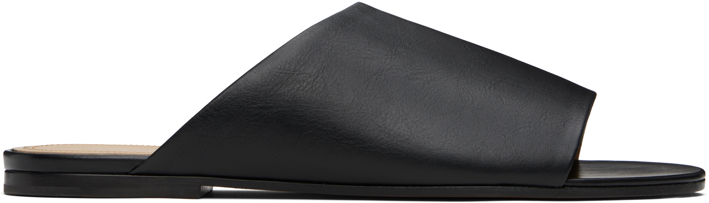 Black Signum Slipper Sandals