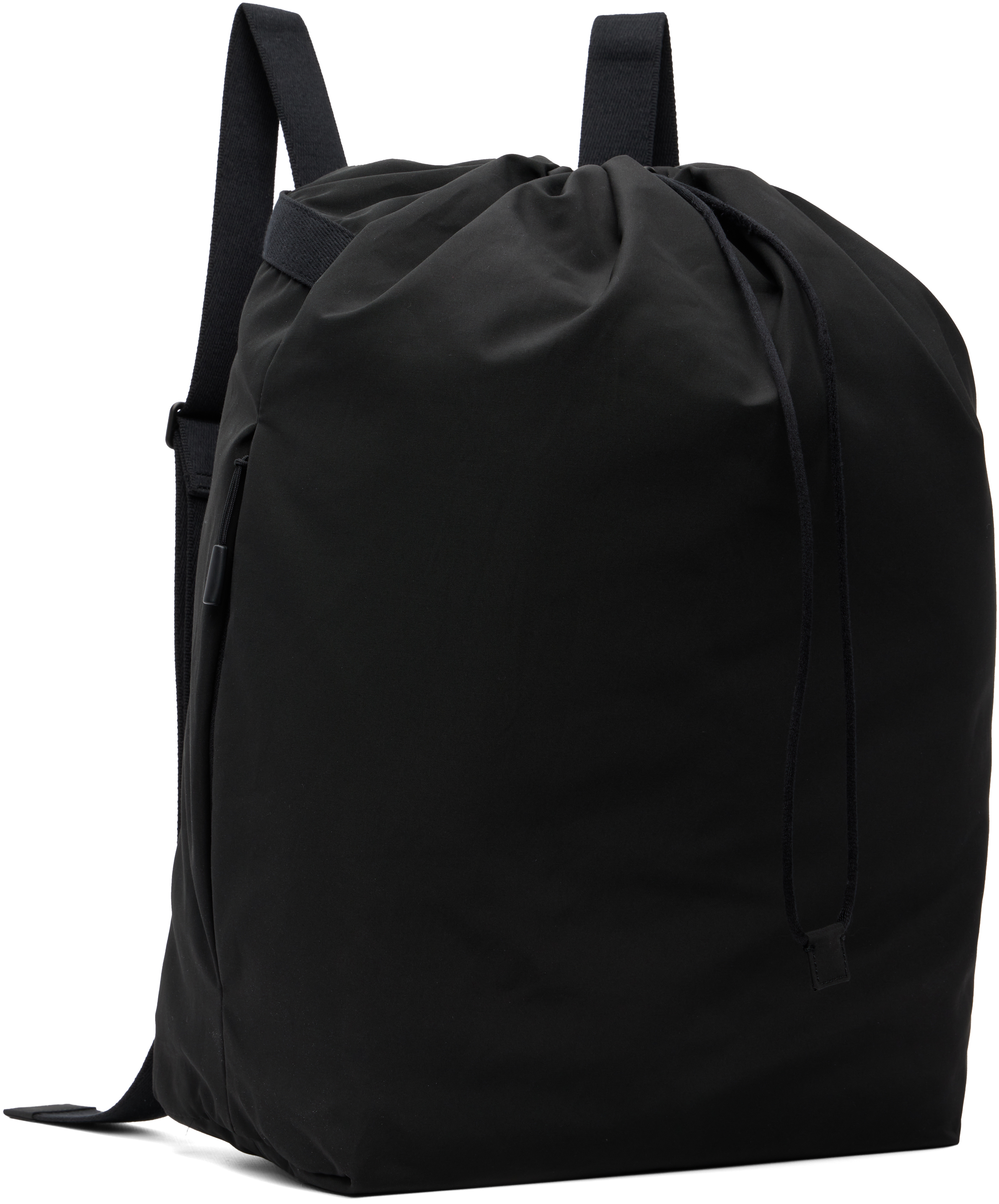 The Row Black Dima Drawstring Small Backpack