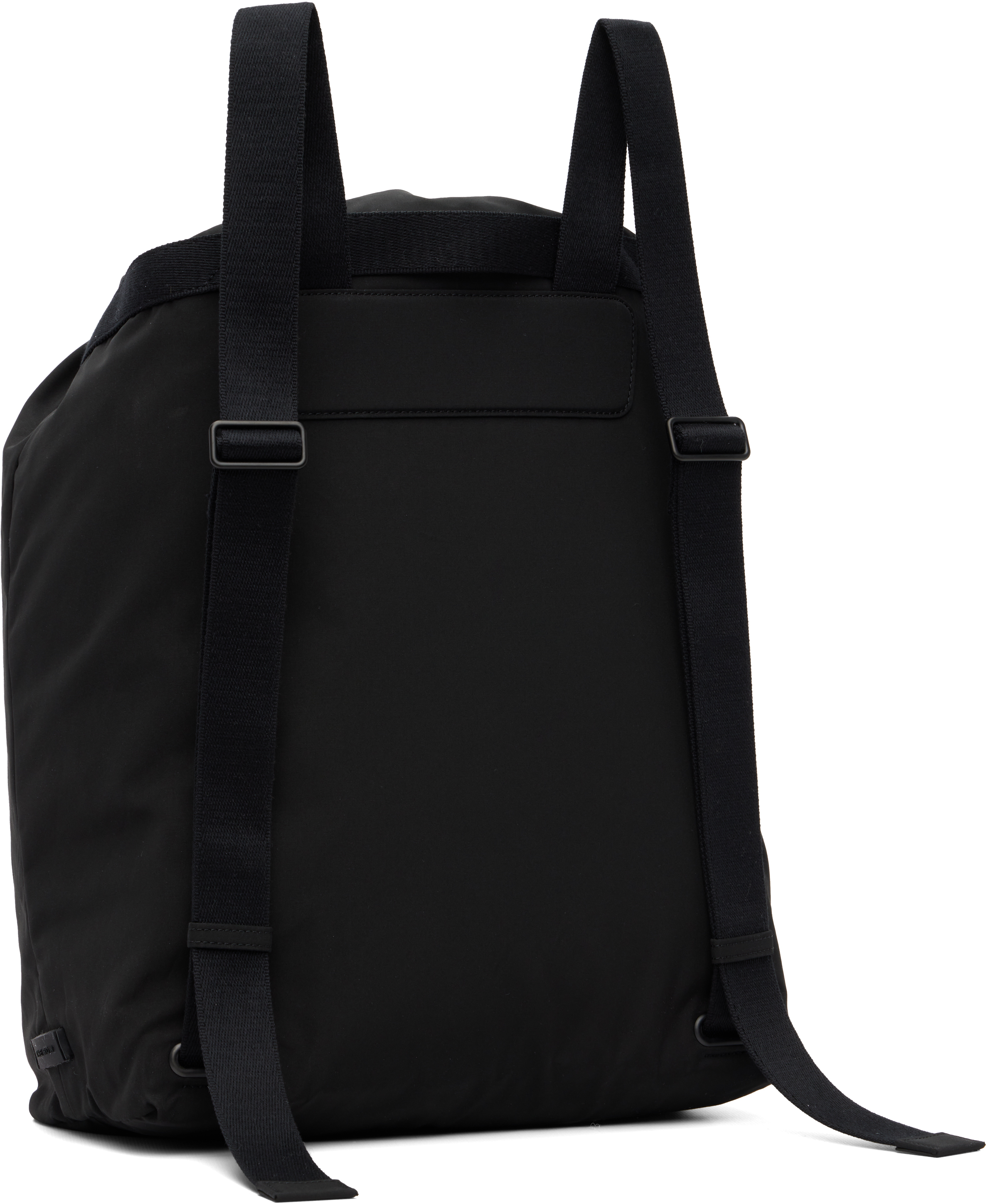 The Row Black Dima Drawstring Small Backpack