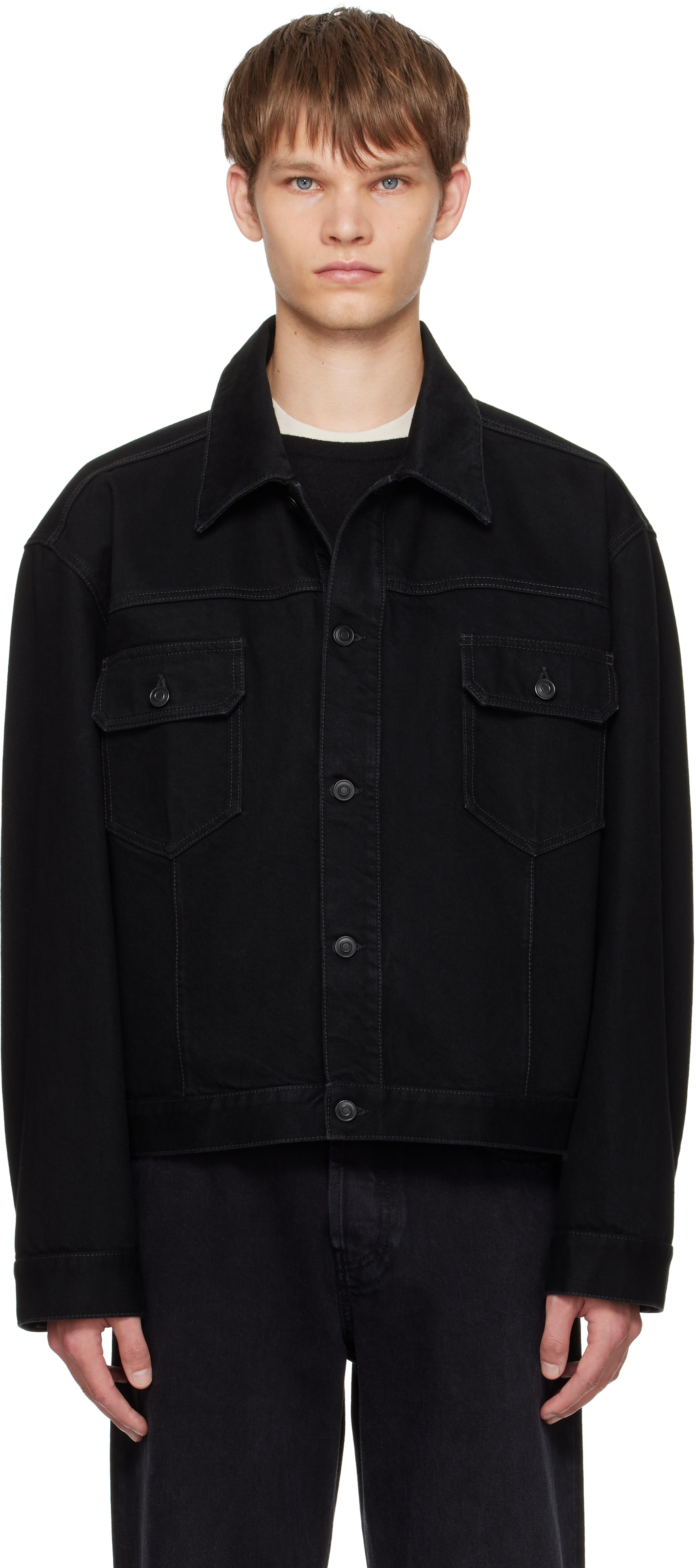 The Row Orson Cotton Jacket In Black
